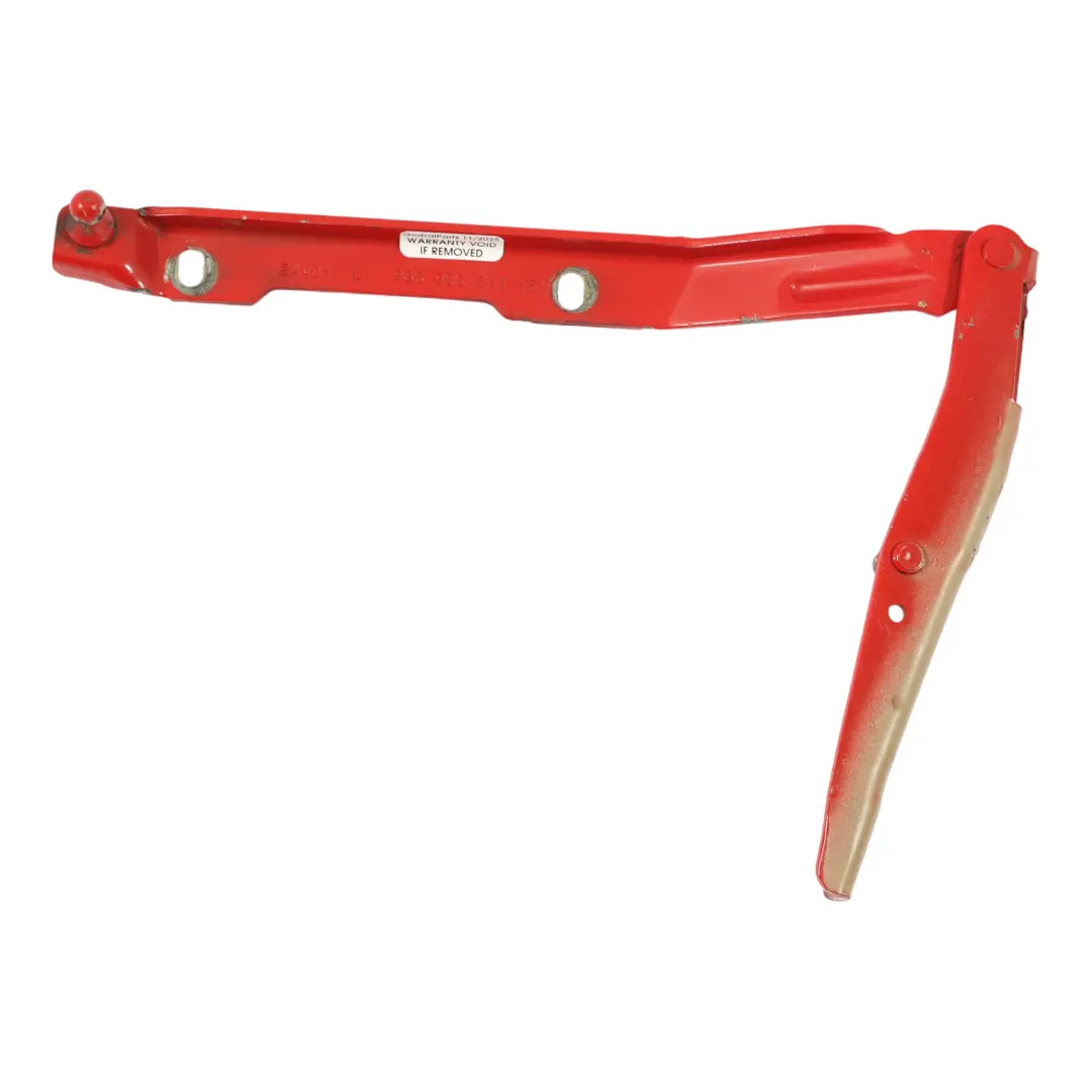 Bisagra Del Capó Izquierda Rojo Guardia - 80K 986996511151 para Porsche Boxster 986 con número de pieza 99651115101-GUR Porsche Boxster 986 Bisagra Del Capó Izquierda Rojo Guardia - 80K 986996511151 - SKU 99651115101-GUR - Número de pieza 99651115101-GUR