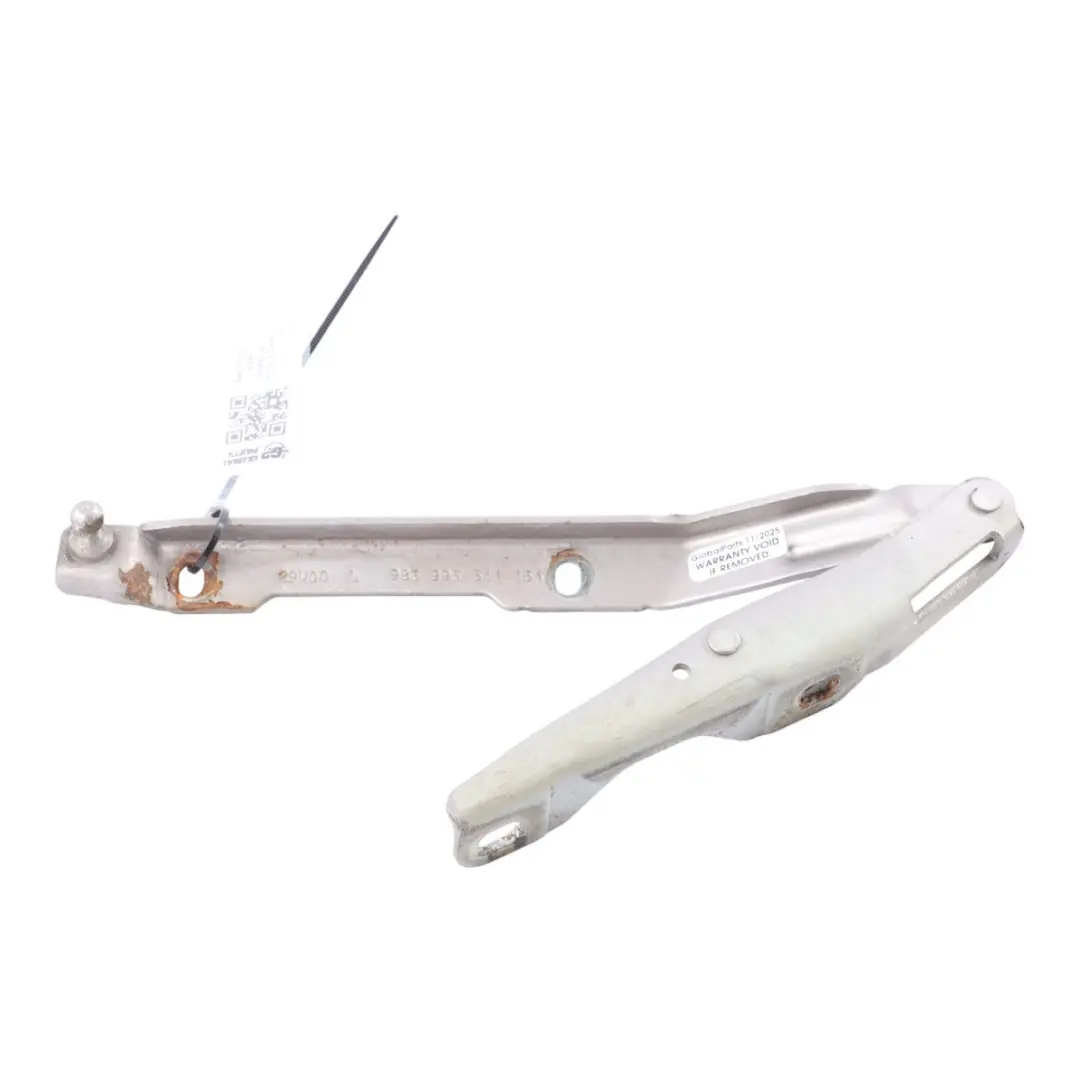 Front Hood Bonnet Hinge Left N/S Meridian - 6A7 to Porsche Boxster 986 with Part number 996511151 Porsche Boxster 986 Front Hood Bonnet Hinge Left N/S Meridian - 6A7 - SKU 996511151-MER - Part number 996511151