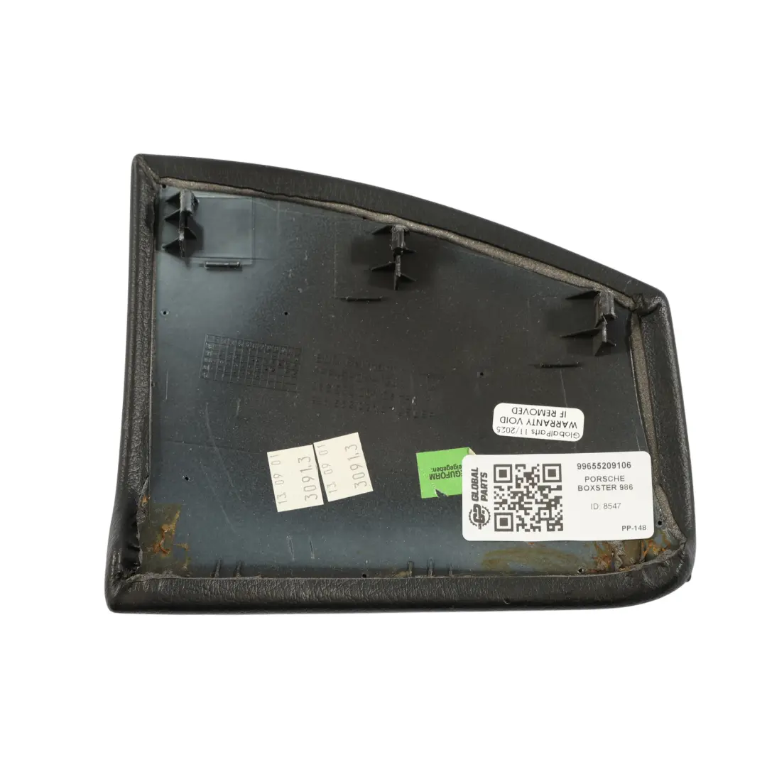 Porsche Boxster 986 Centre Console Cover Left N/S Leather Black - SKU 99655209106 - Part number 99655209106
