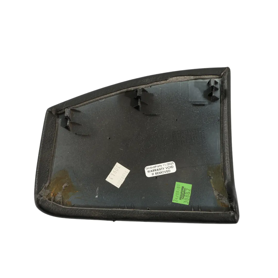 Porsche Boxster 986 Coperchio Console Centrale Destro Pelle Nero - SKU 99655209207 - Numero di parte 99655209207