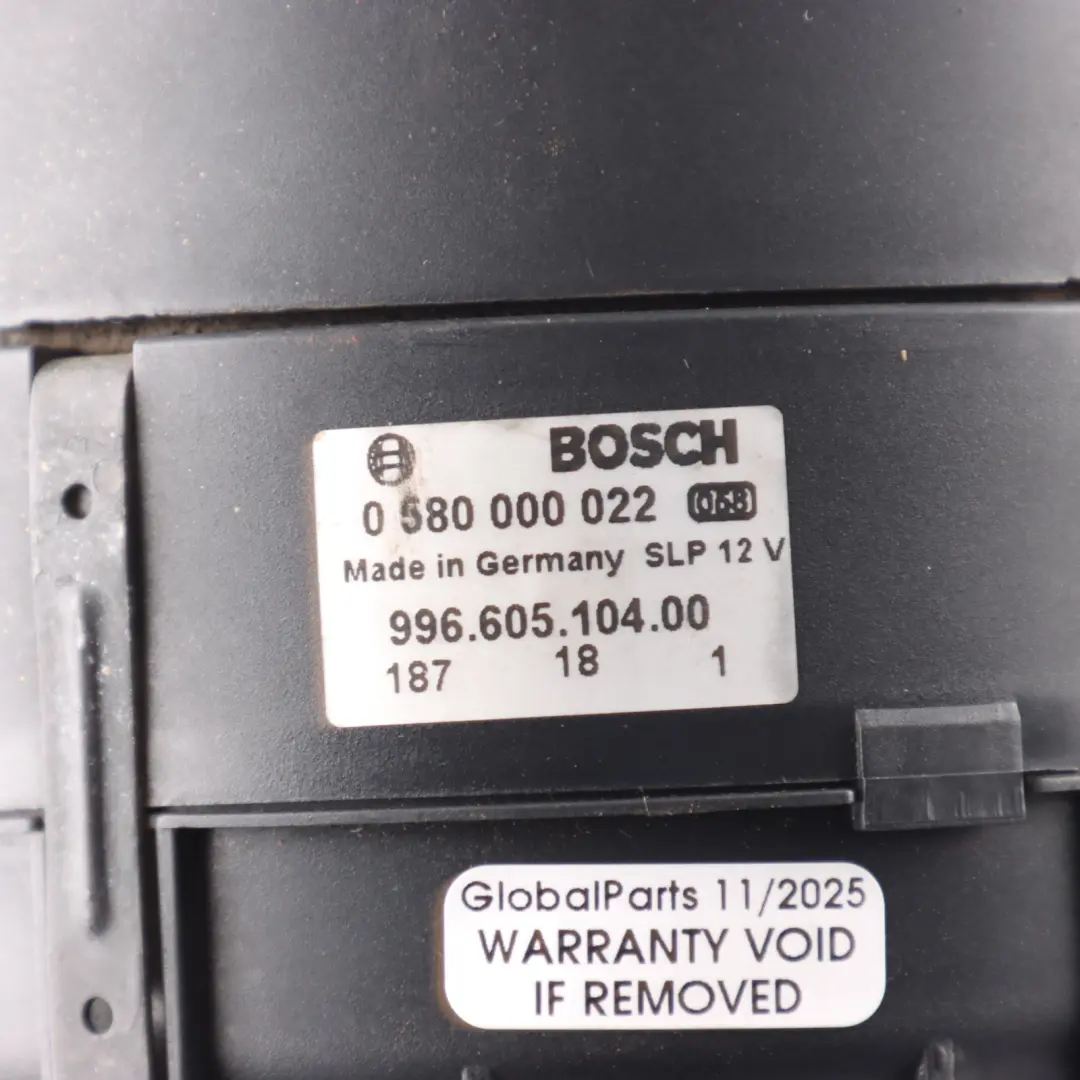 Secondary Air Pump Unit to Porsche Boxster 986 2.7 Petrol with Part number 99660510400 Porsche Boxster 986 2.7 Petrol Secondary Air Pump Unit - SKU 99660510400 - Part number 99660510400