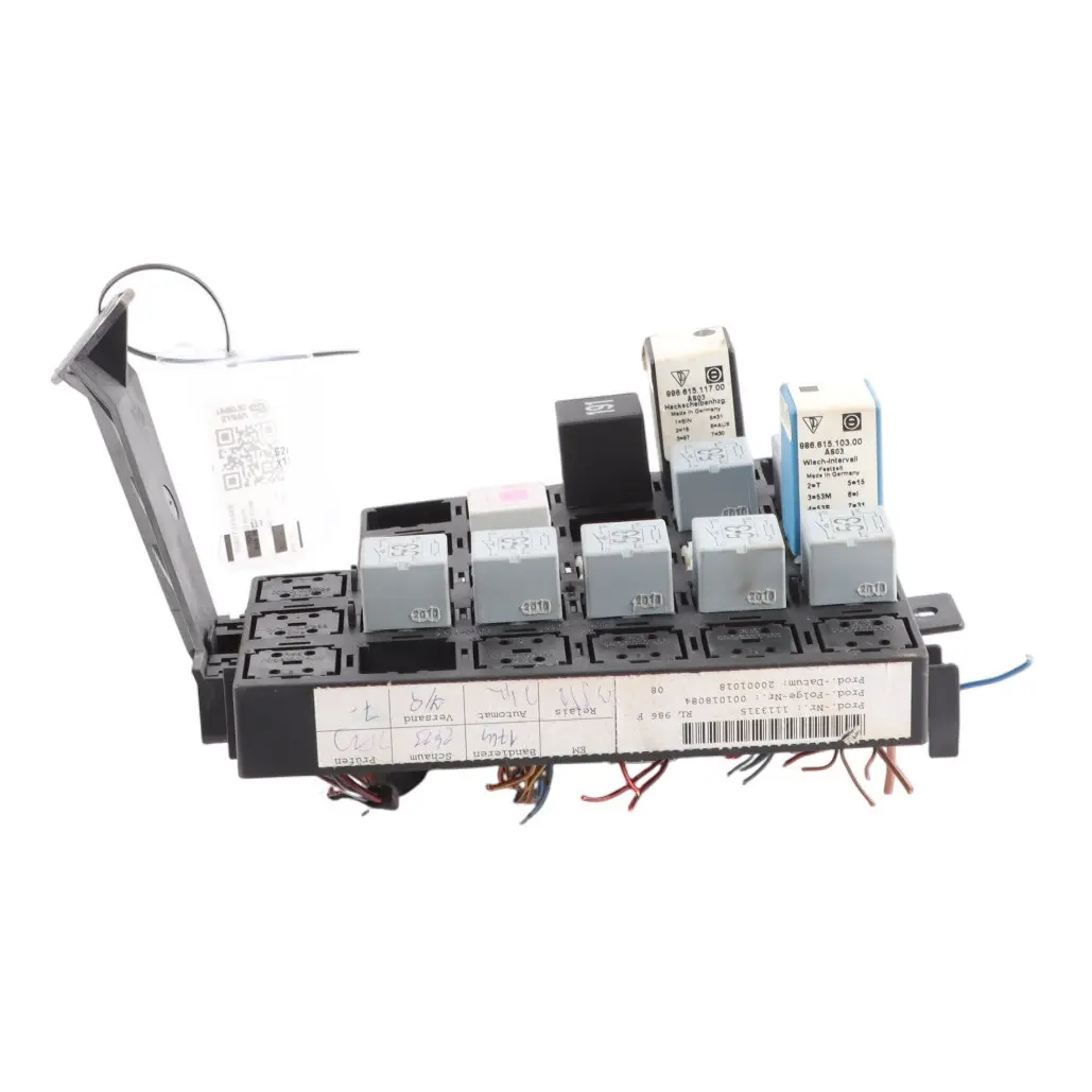 Porsche Boxster 986 Relay Fuse Box Carrier Support Bracket Plate - SKU 99661010900 - Part number 99661010900