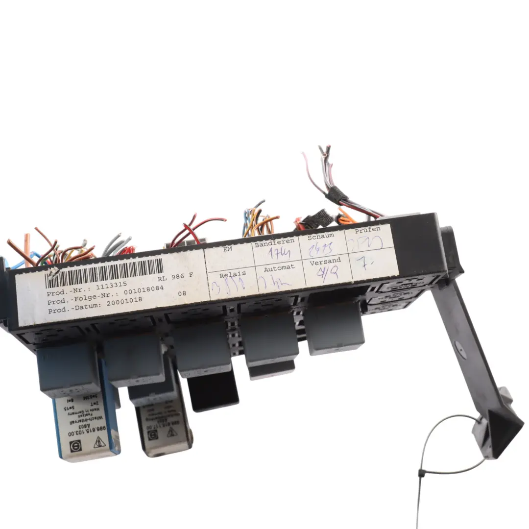 Fuse Box Carrier Support Bracket Plate to Porsche Boxster 986 Relay with Part number 99661010900 Porsche Boxster 986 Relay Fuse Box Carrier Support Bracket Plate - SKU 99661010900 - Part number 99661010900