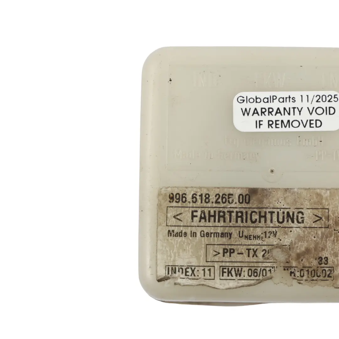 Module De Commande Du Capteur Angle Inclinaison pour Porsche Boxster 986 à propos du numéro de pièce 99661826500 Porsche Boxster 986 Module De Commande Du Capteur Angle Inclinaison - SKU 99661826500 - Numéro de pièce 99661826500