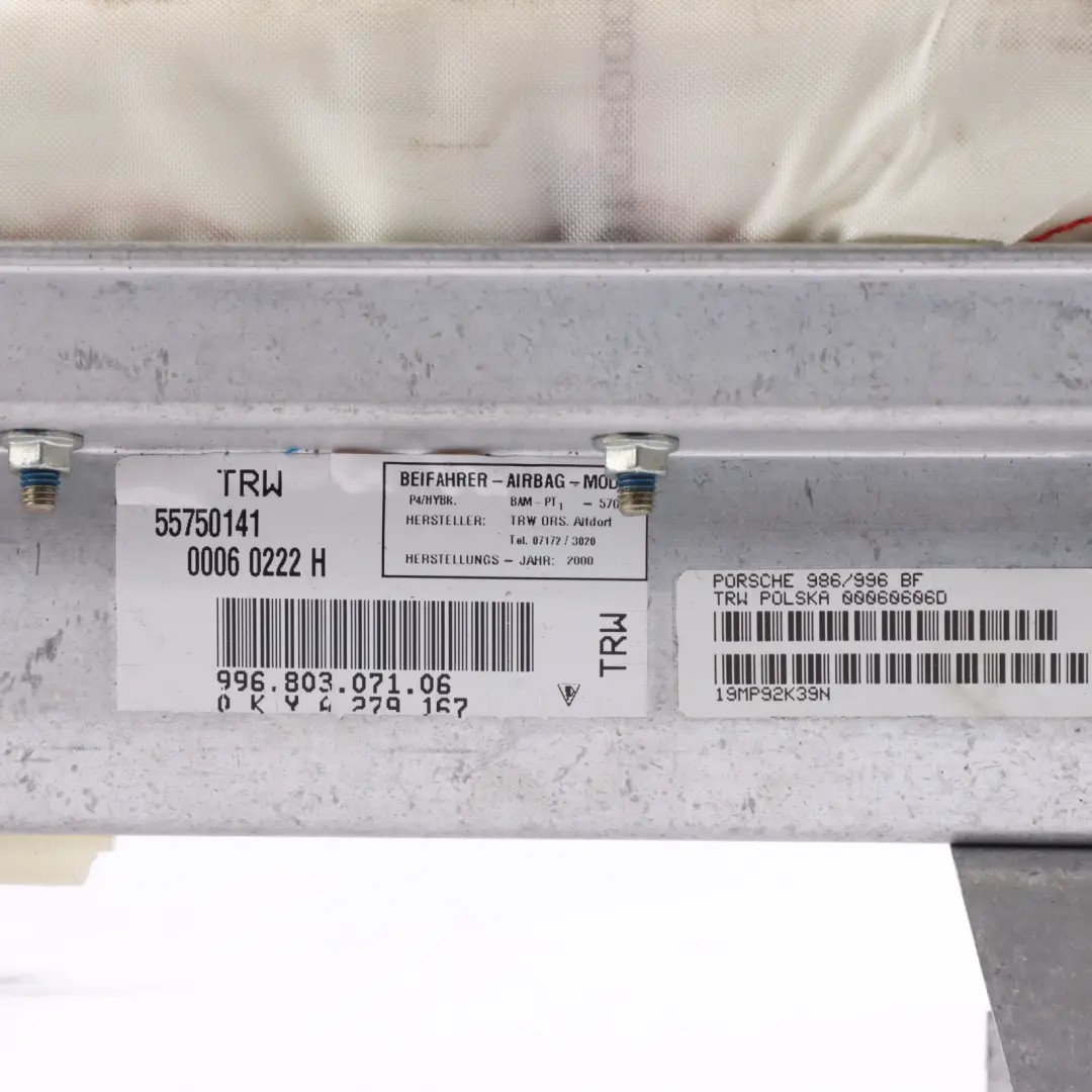 Dashboard Air Module Passenger Side to Porsche Boxster 986 with Part number 99680307106 Porsche Boxster 986 Dashboard Air Module Passenger Side - SKU 99680307106 - Part number 99680307106