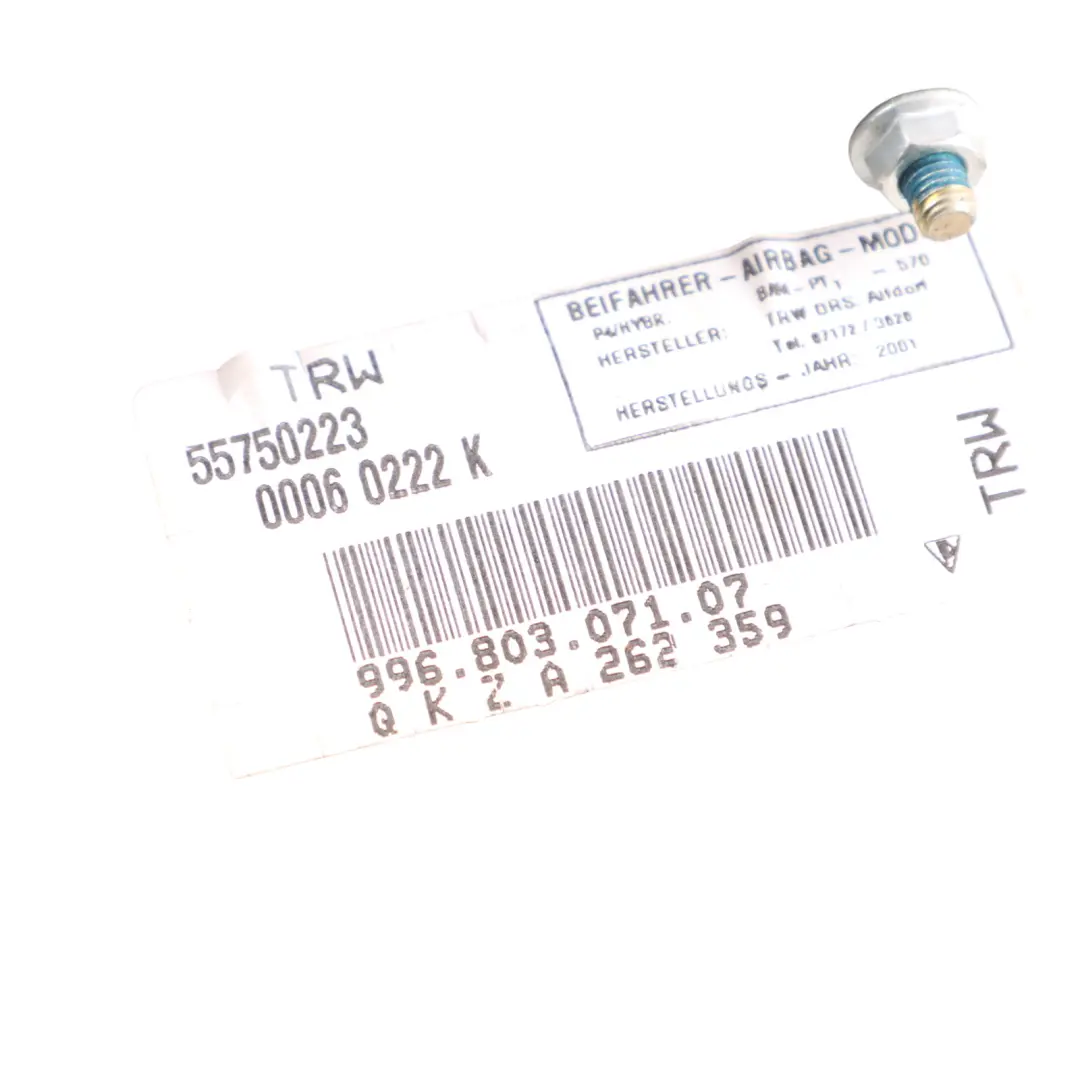 Porsche Boxster 986 Dashboard Air Module Passenger Side - SKU 99680307107 - Part number 99680307107