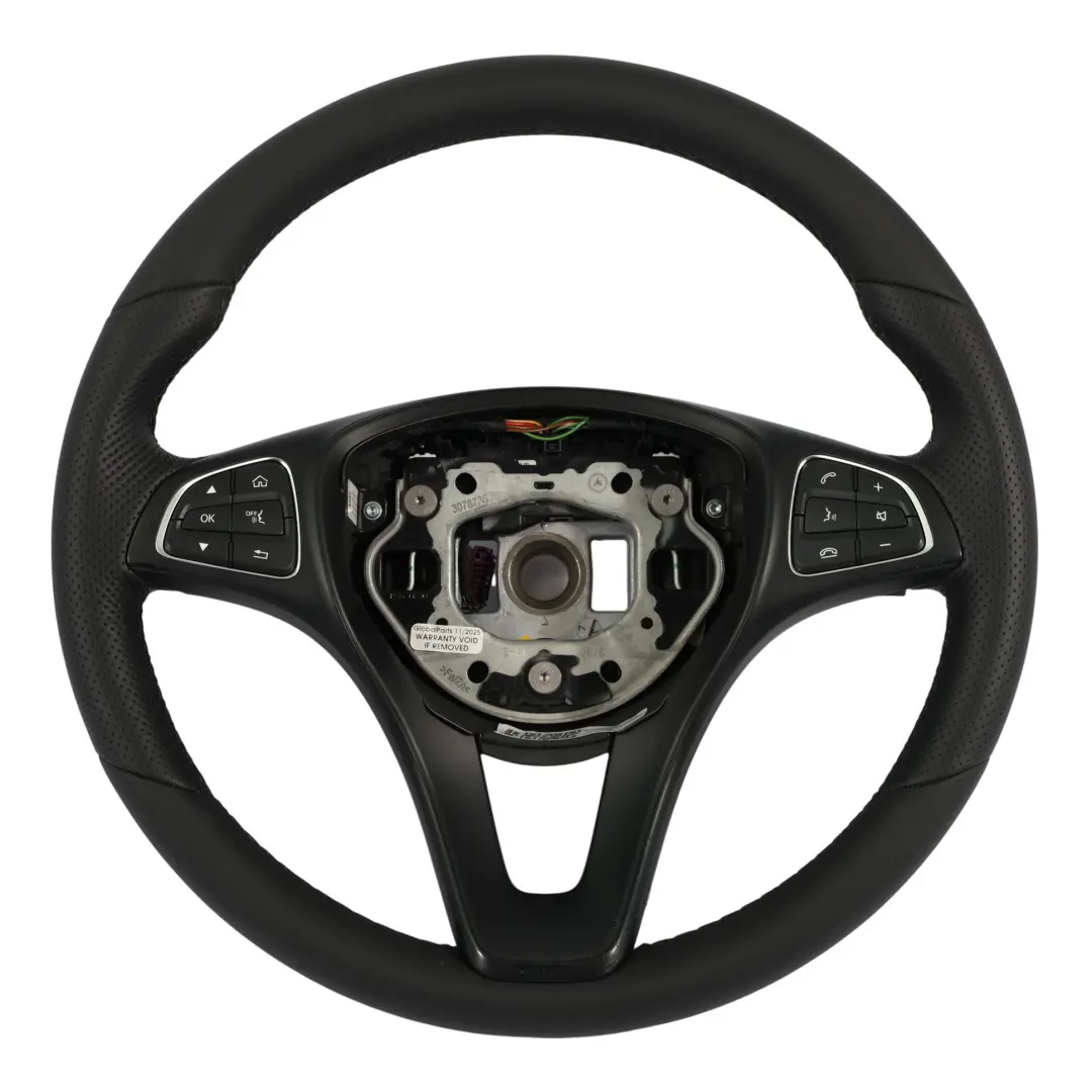 NUOVO in Pelle Nera Multifunzione per Mercedes W205 Volante con numero di parte A0004604903 Mercedes W205 Volante NUOVO in Pelle Nera Multifunzione - SKU A0004604903-1 - Numero di parte A0004604903