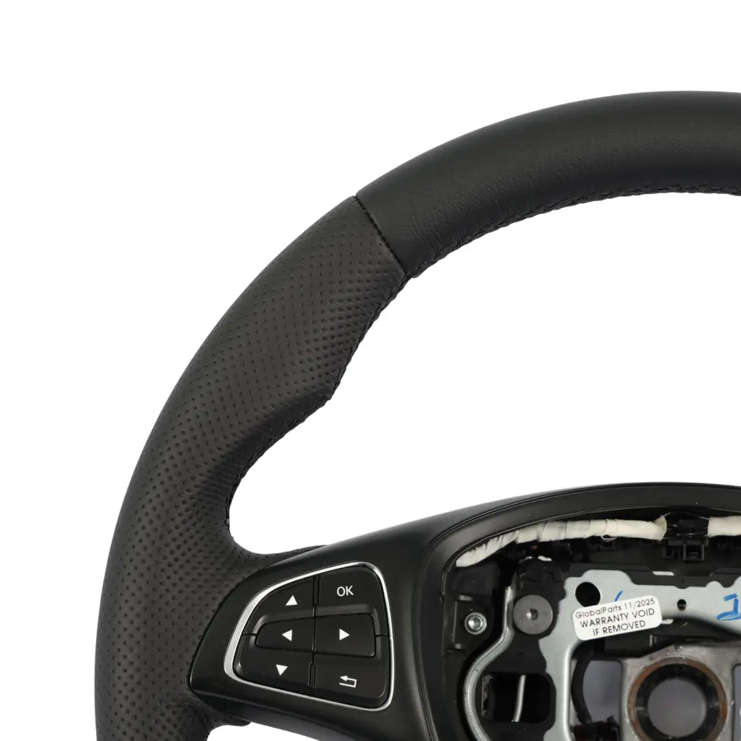NUOVO Volante in pelle nera multifunzione per Mercedes Vito W447 con numero di parte A0004608103 Mercedes Vito W447 NUOVO Volante in pelle nera multifunzione - SKU A0004608103-1 - Numero di parte A0004608103