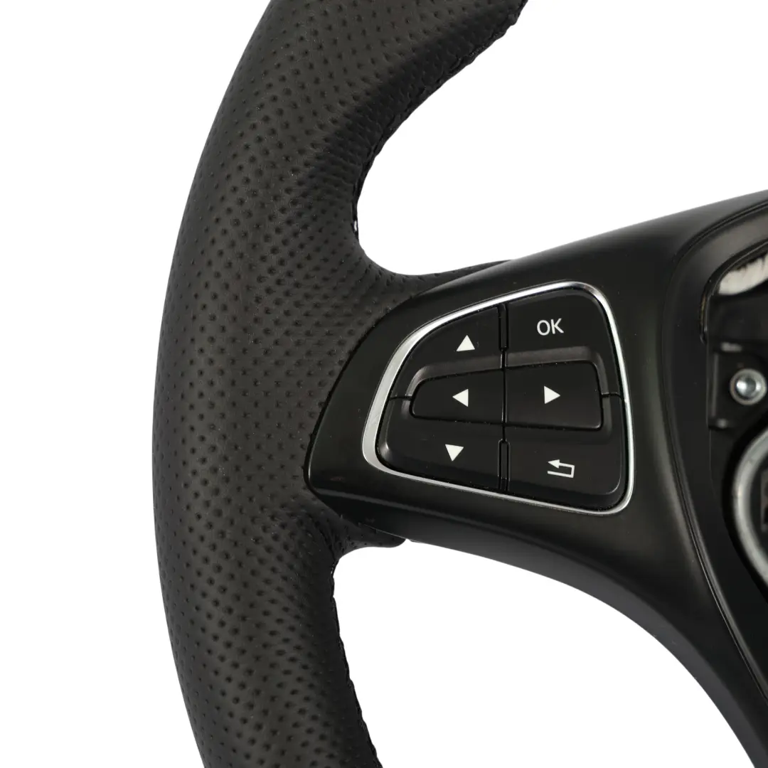 NUOVO Volante in pelle nera multifunzione per Mercedes Vito W447 con numero di parte A0004608103 Mercedes Vito W447 NUOVO Volante in pelle nera multifunzione - SKU A0004608103-1 - Numero di parte A0004608103