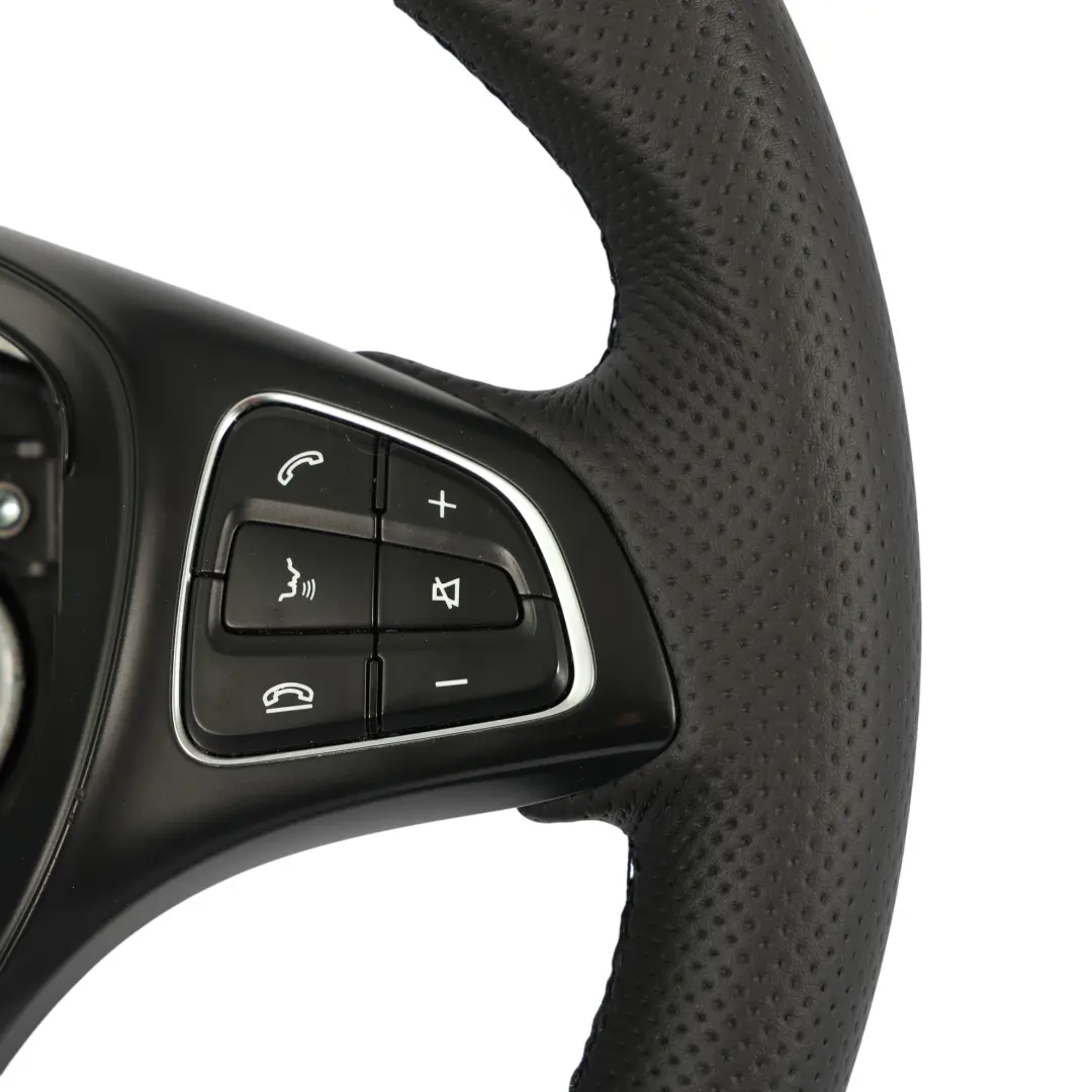 NUOVO Volante in pelle nera multifunzione per Mercedes Vito W447 con numero di parte A0004608103 Mercedes Vito W447 NUOVO Volante in pelle nera multifunzione - SKU A0004608103-1 - Numero di parte A0004608103