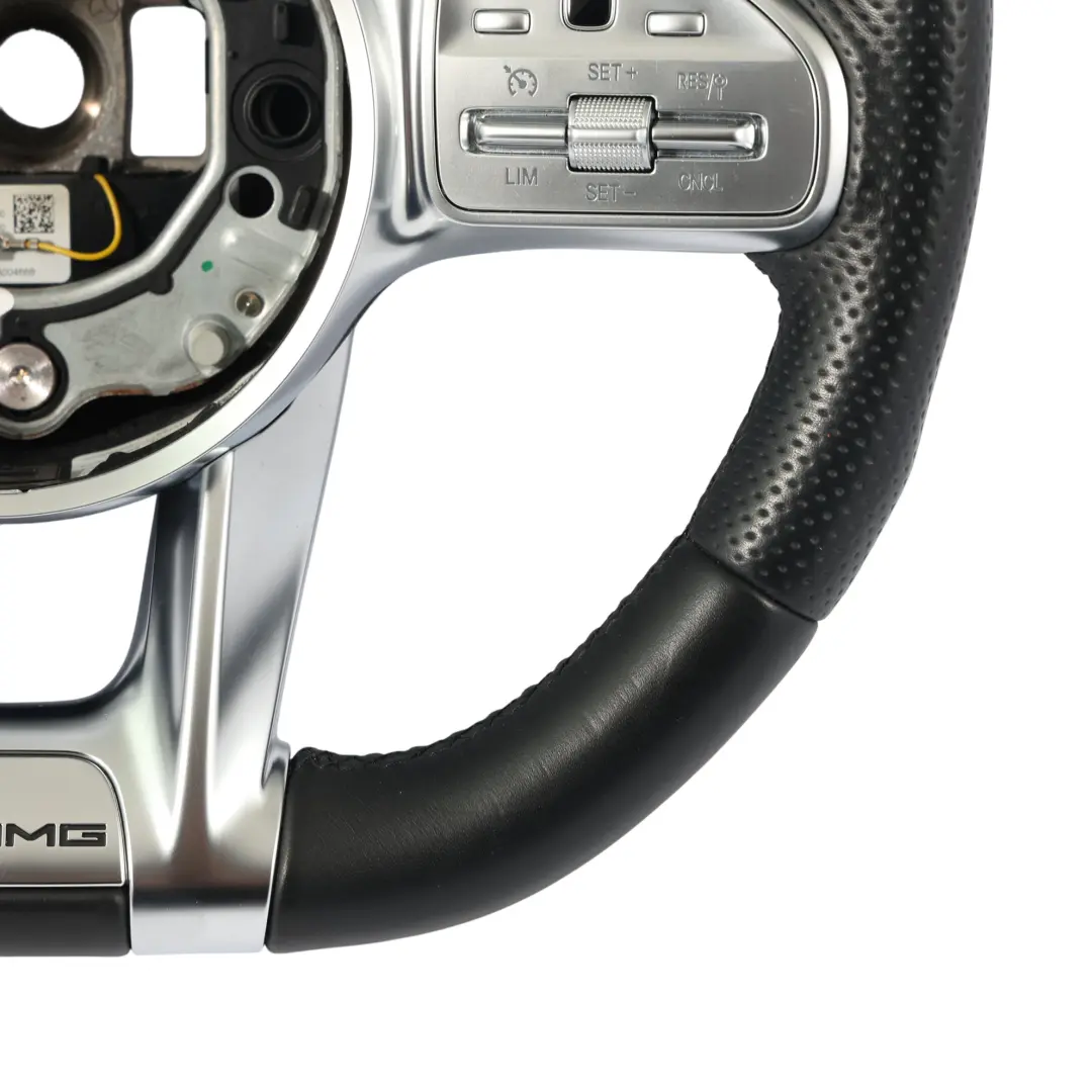 Mercedes W177 W213 AMG Kierownica Czarna Skóra Łopatki - SKU A0004608413 - Numer Części A0004608413