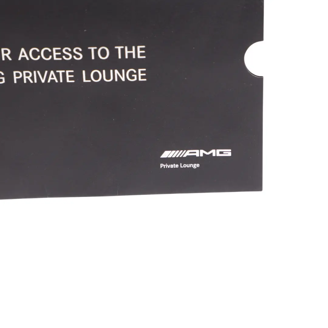 Mercedes W177 AMG Private Lounge Welcome Packet Envelope Empty - SKU A0005842510 - Part number A0005842510