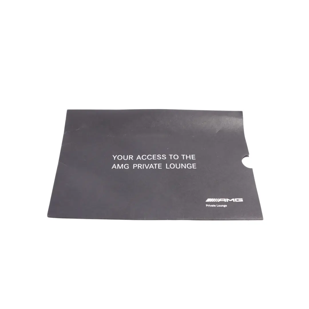 Private Lounge Welcome Packet Envelope Empty to Mercedes W177 AMG with Part number A0005842510 Mercedes W177 AMG Private Lounge Welcome Packet Envelope Empty - SKU A0005842510 - Part number A0005842510