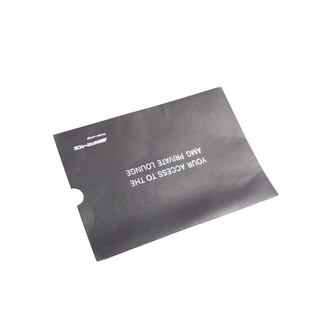 Mercedes W177 AMG Private Lounge Welcome Packet Envelope Empty - SKU A0005842510 - Part number A0005842510
