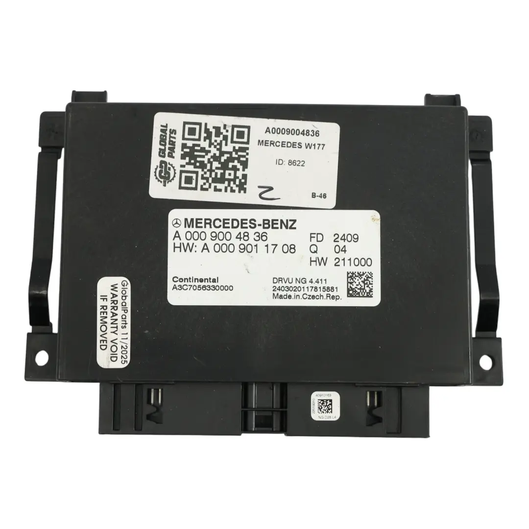Mercedes W177 W247 Moduł Sterownik Dynamiki Jazdy ECU - SKU A0009004836 - Numer Części A0009004836