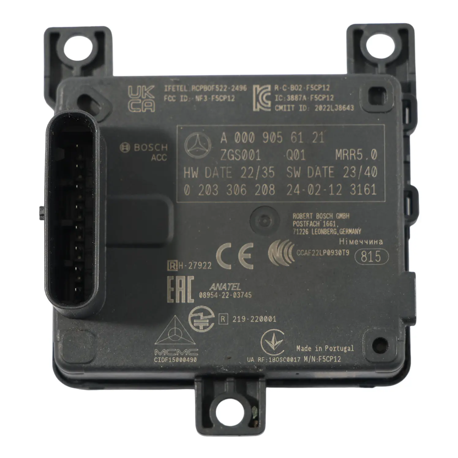 Mercedes W118 W177 W247 Radar Abstandsregeltempomat Vorne Modul A0009056121