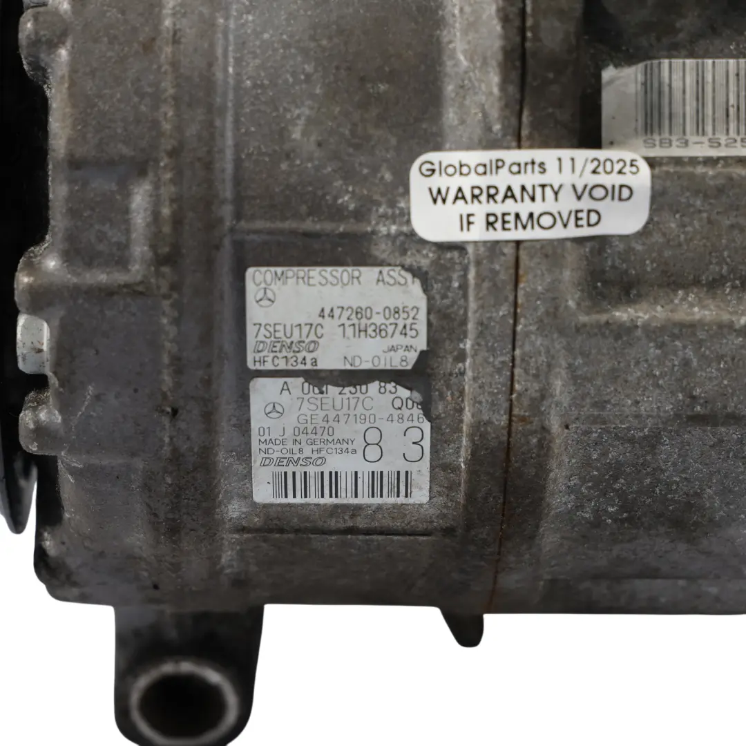 Compresor De Aire Acondicionado Bomba A/C para Mercedes W164 W251 con número de pieza A0012308311 Mercedes W164 W251 Compresor De Aire Acondicionado Bomba A/C - SKU A0012308311-1 - Número de pieza A0012308311