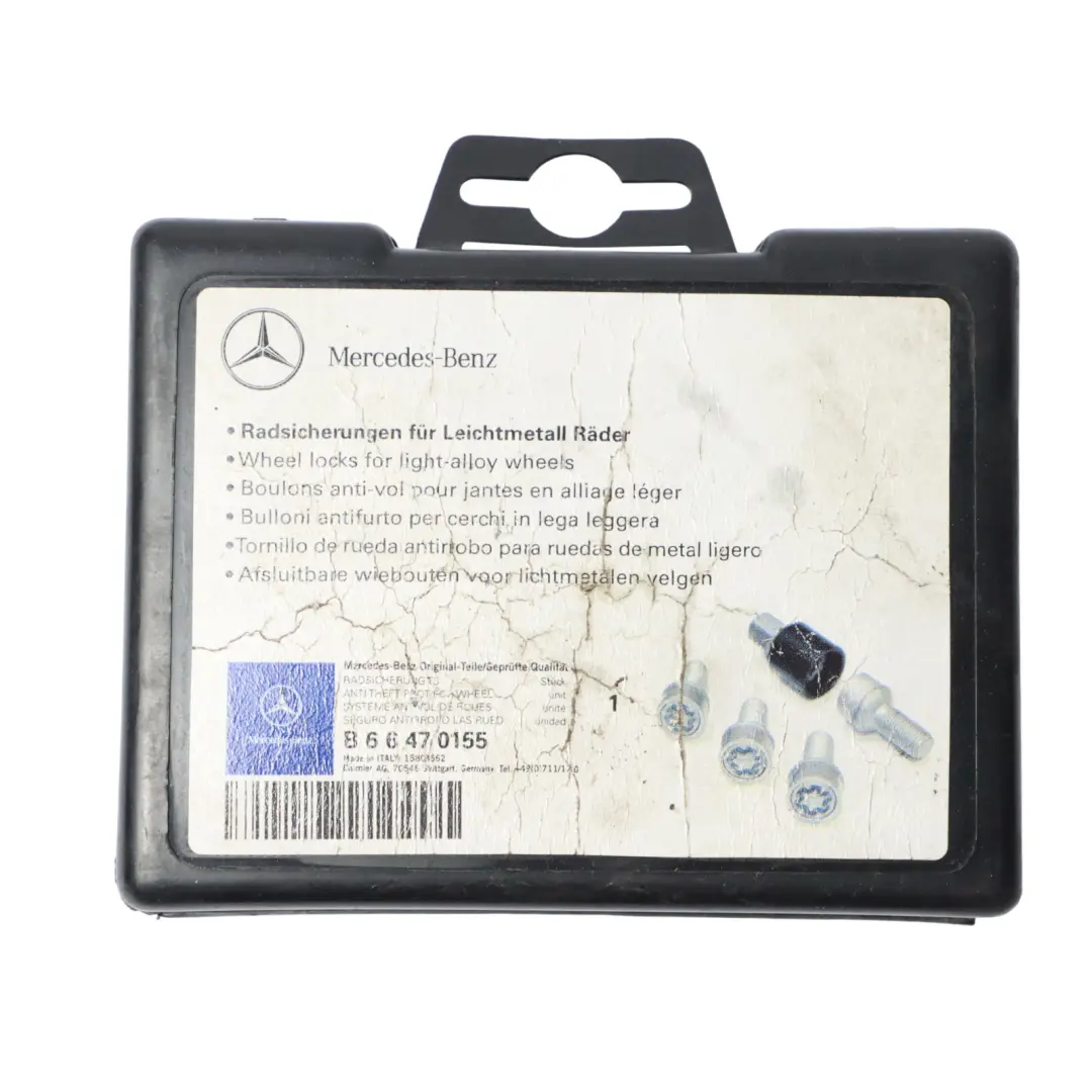  Bulloni sicurezza Mercedes W176 W204 W205 Bullone ruota posteriore anteriore Set - SKU A0019901607-3 - Numero di parte A0019901607