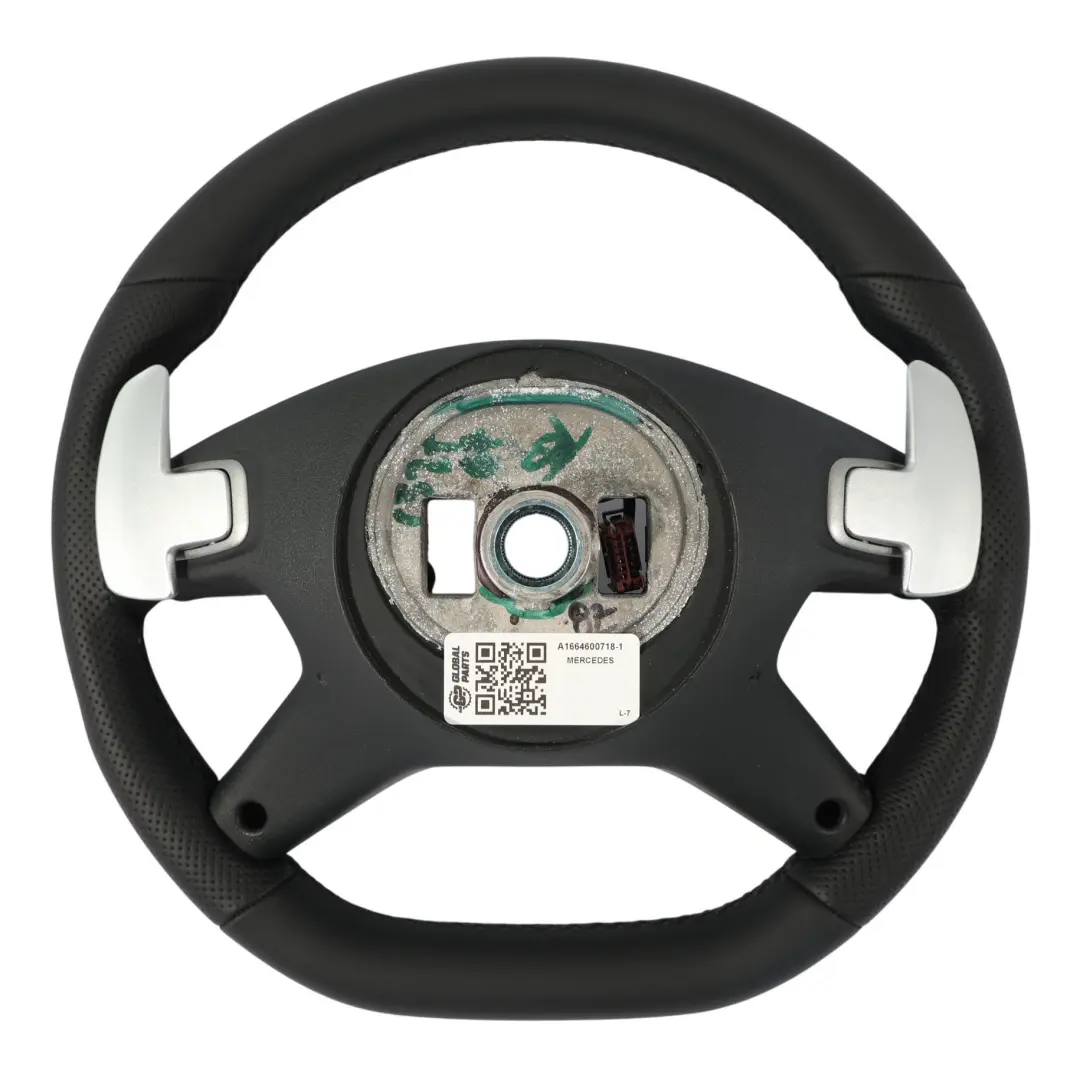 Mercedes W166 W463 AMG Kierownica NOWA Czarna Skóra Łopatki - SKU A1664600718-1 - Numer Części A1664600718