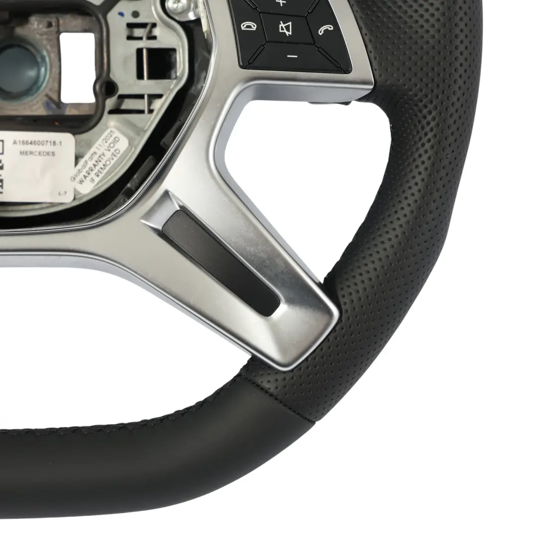 Mercedes W166 W463 AMG Volante NUOVO In Pelle Nera Cambio al Volante - SKU A1664600718-1 - Numero di parte A1664600718