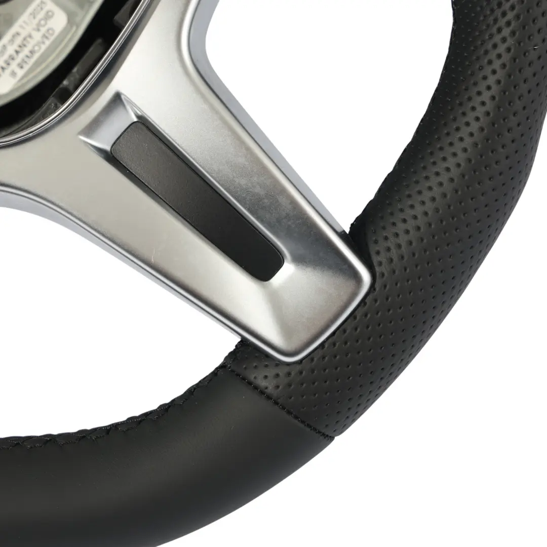 Mercedes W166 W463 AMG Volante NUOVO In Pelle Nera Cambio al Volante - SKU A1664600718-1 - Numero di parte A1664600718