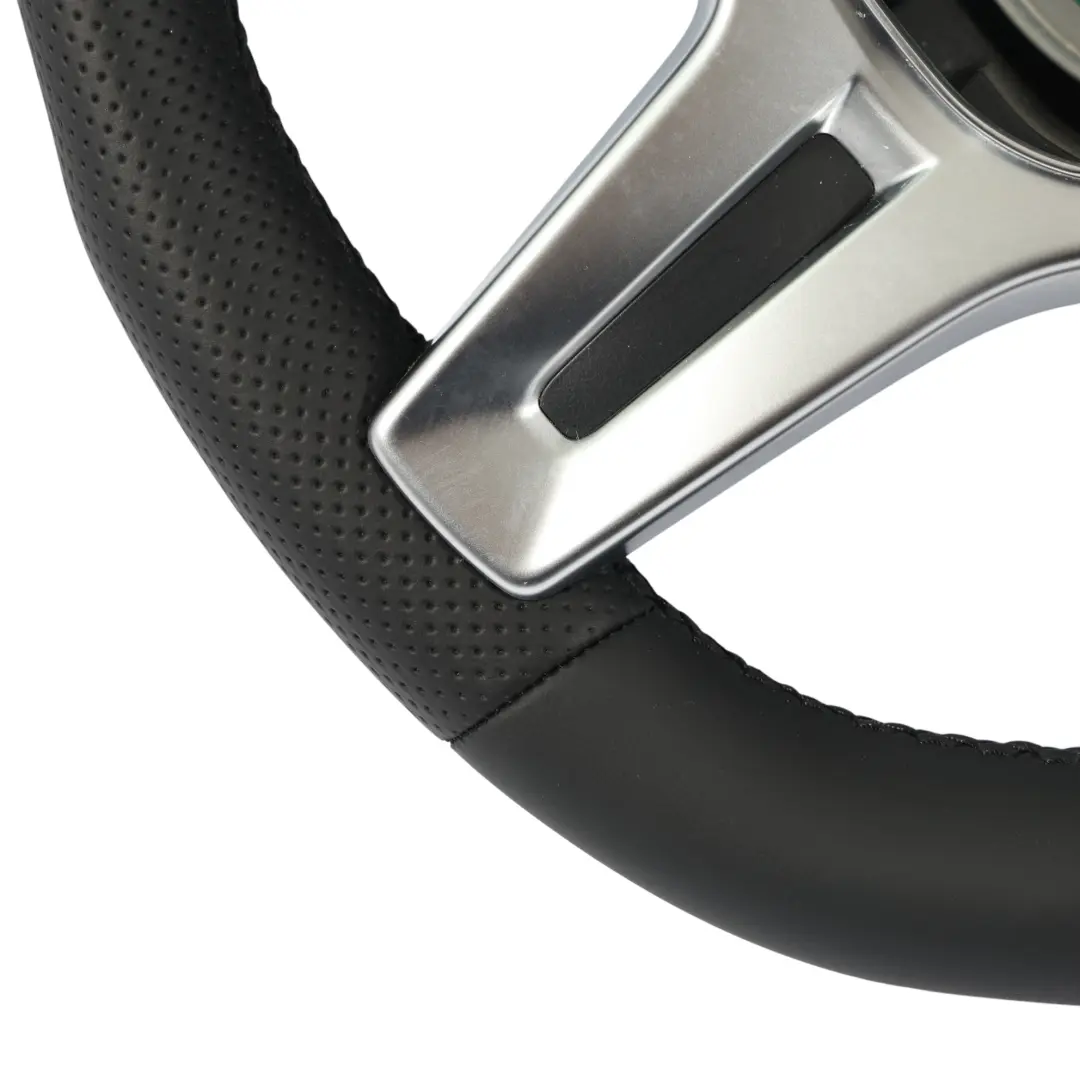 Mercedes W166 W463 AMG Volante NUOVO In Pelle Nera Cambio al Volante - SKU A1664600718-1 - Numero di parte A1664600718