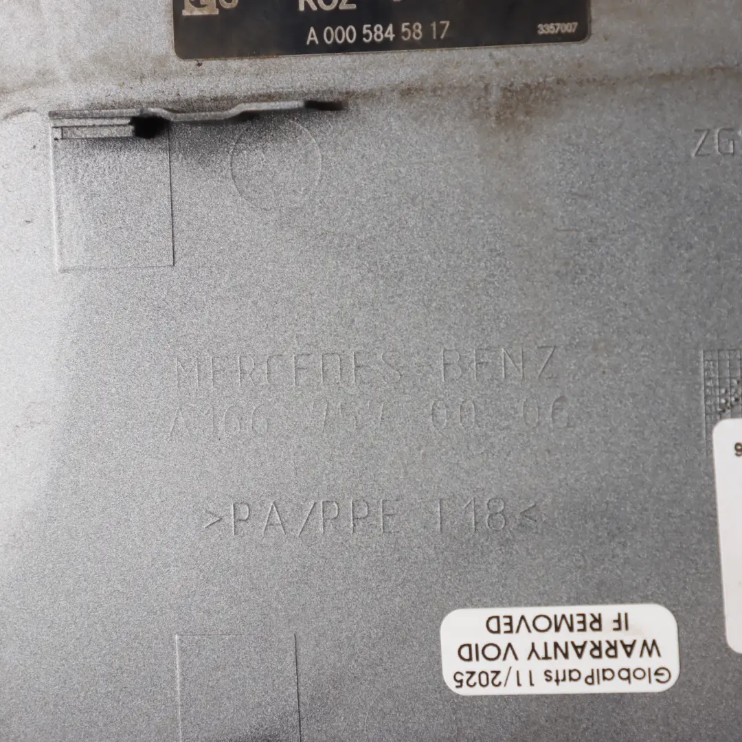 Mercedes ML W166 Fuel Filler Flap Cap Cover Palladium Silver Metallic-792 - SKU A1667570006-PAL - Part number A1667570006