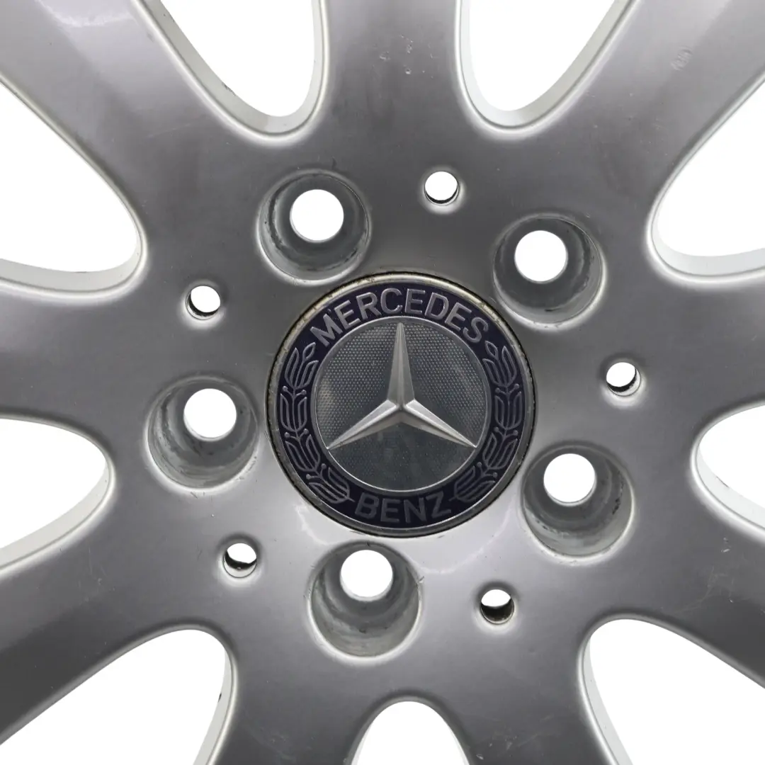 Mercedes W169 jante alliage argentée 15" ET:44 6J - SKU A1694010002-1 - Numéro de pièce A1694010002