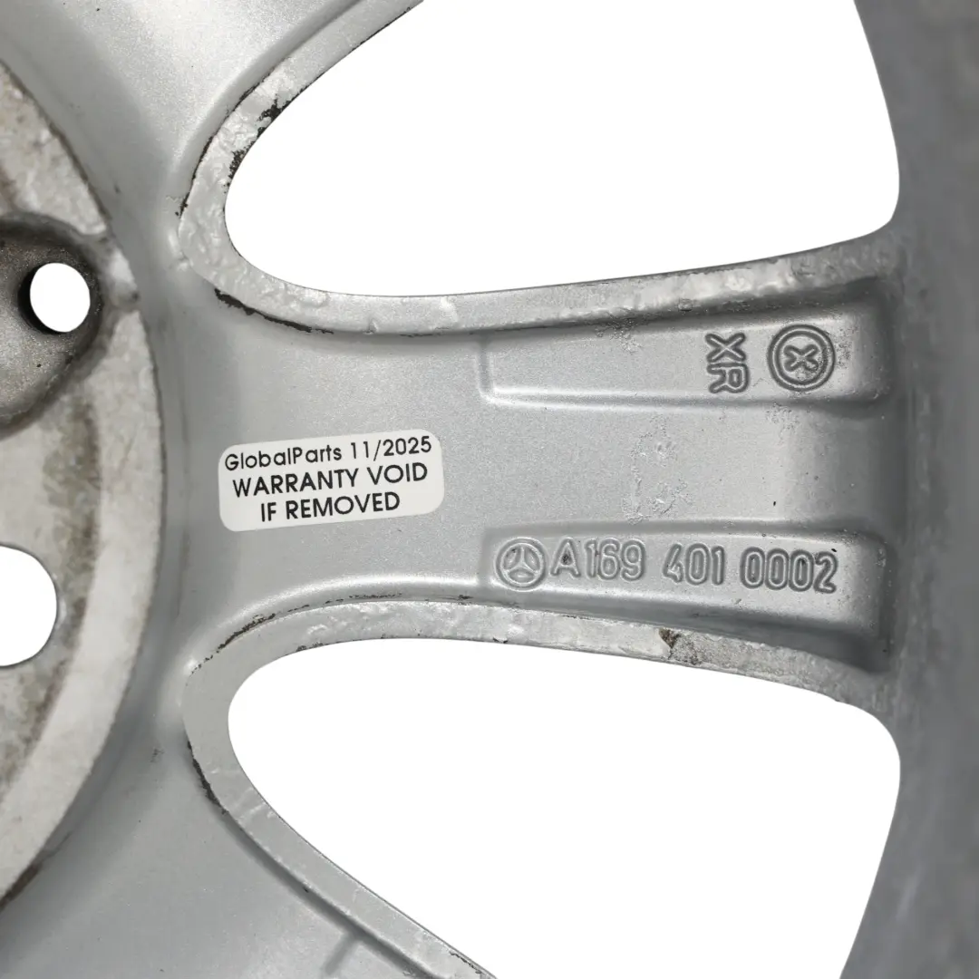 Mercedes W169 Wheel Rim Alloy Silver 15" 6J ET:44 - SKU A1694010002-4 - Part number A1694010002