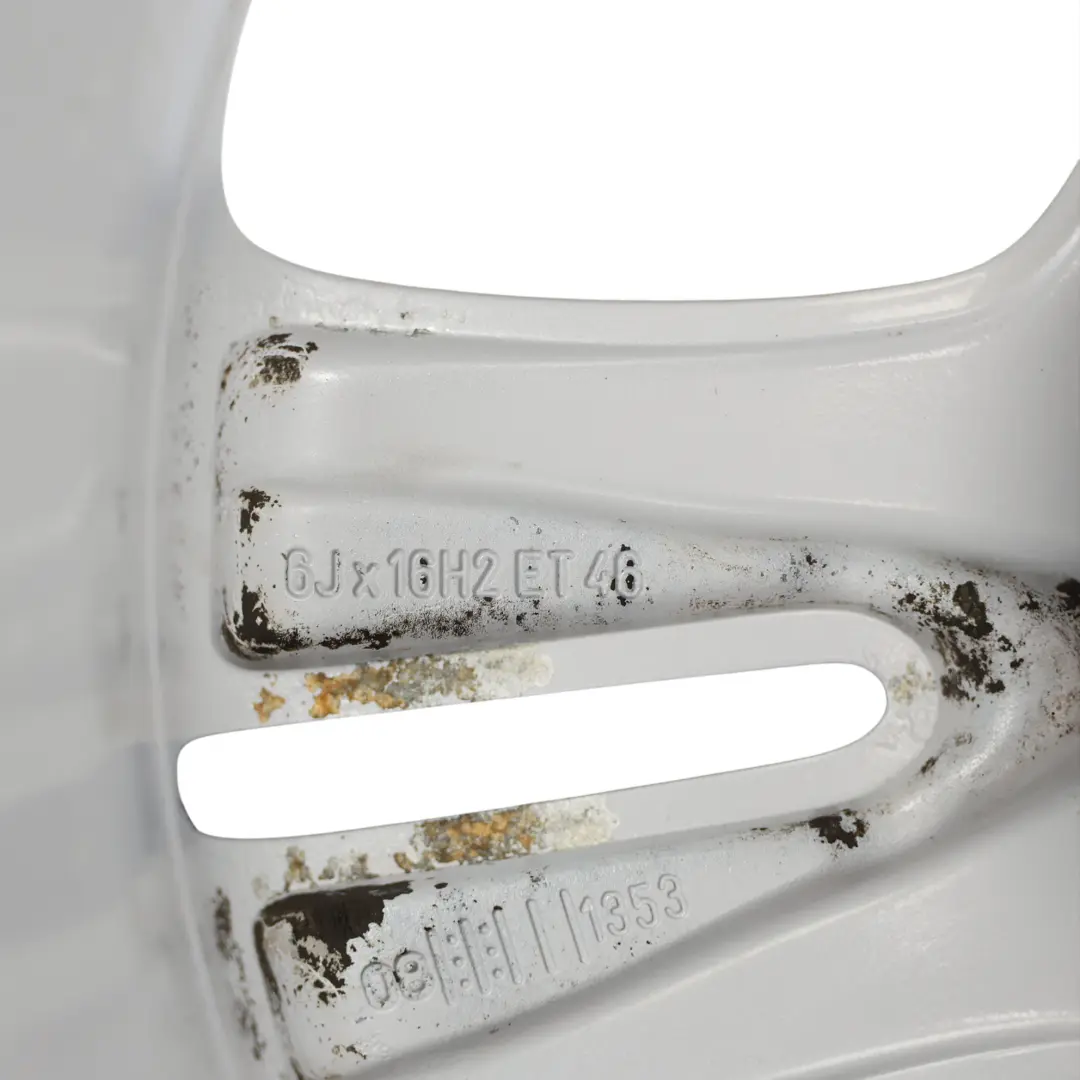 Alloy Wheel Rim 16" ET:46 6J to Mercedes W245 Silver with Part number A1694010202 Mercedes W245 Silver Alloy Wheel Rim 16" ET:46 6J - SKU A1694010202-1 - Part number A1694010202