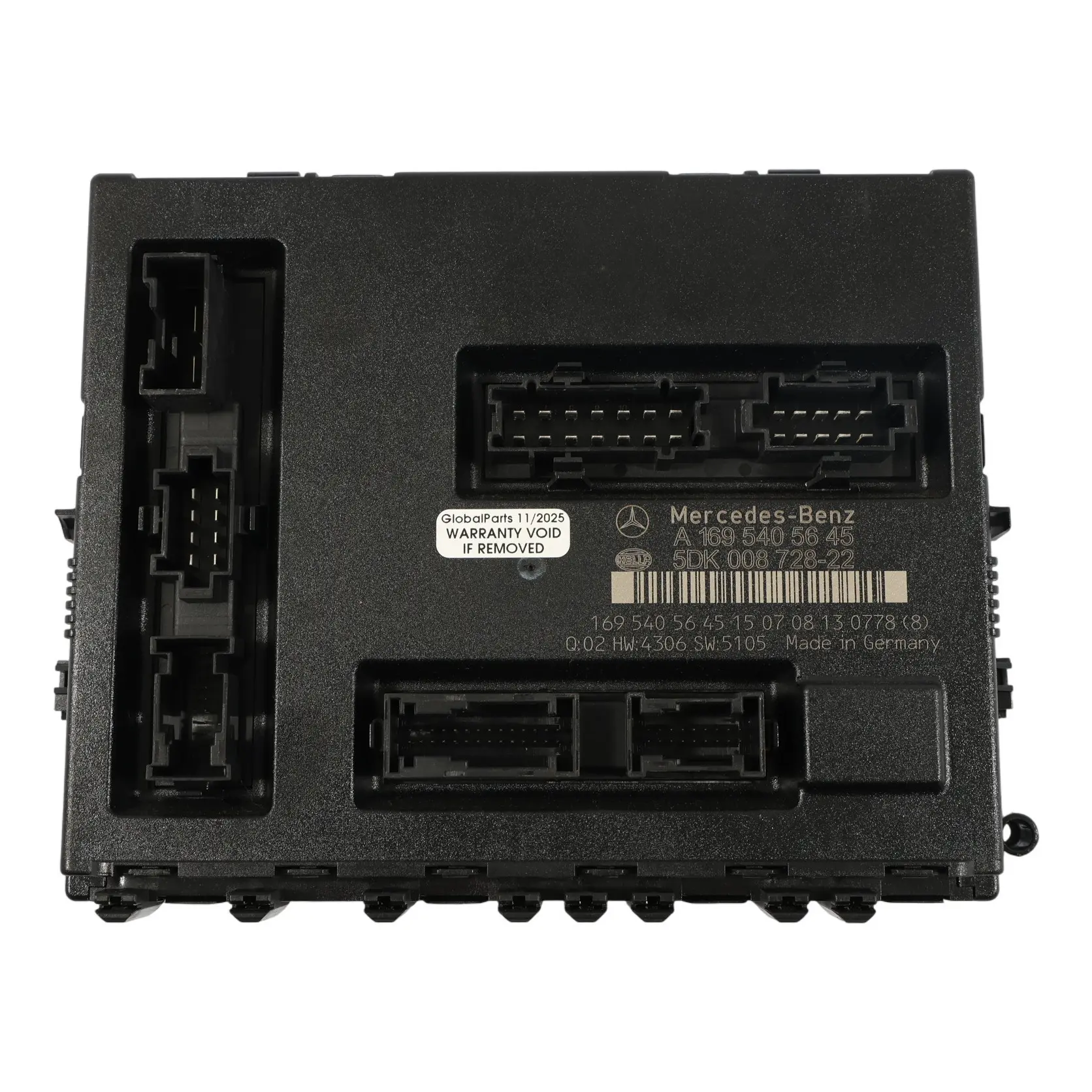 Mercedes-Benz Classe A W169 SAM Modulo di controllo fusibili A1695405645