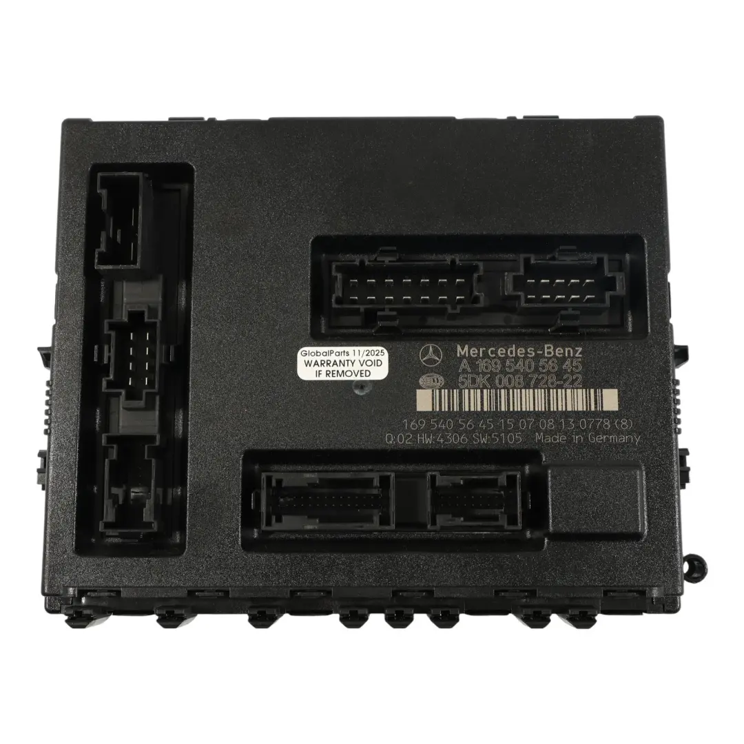 SAM Control Module Fuse Box Unit to Mercedes W169 with Part number A1695405645 Mercedes W169 SAM Control Module Fuse Box Unit - SKU A1695405645 - Part number A1695405645