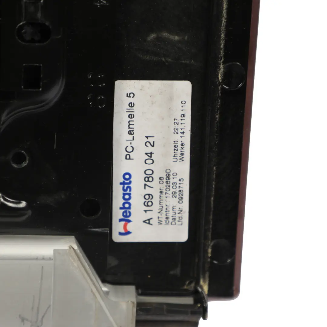 Mercedes W169 W245 Air Deflector Lamella Roof Glass Set - SKU A1697800144 - Part number A1697800144