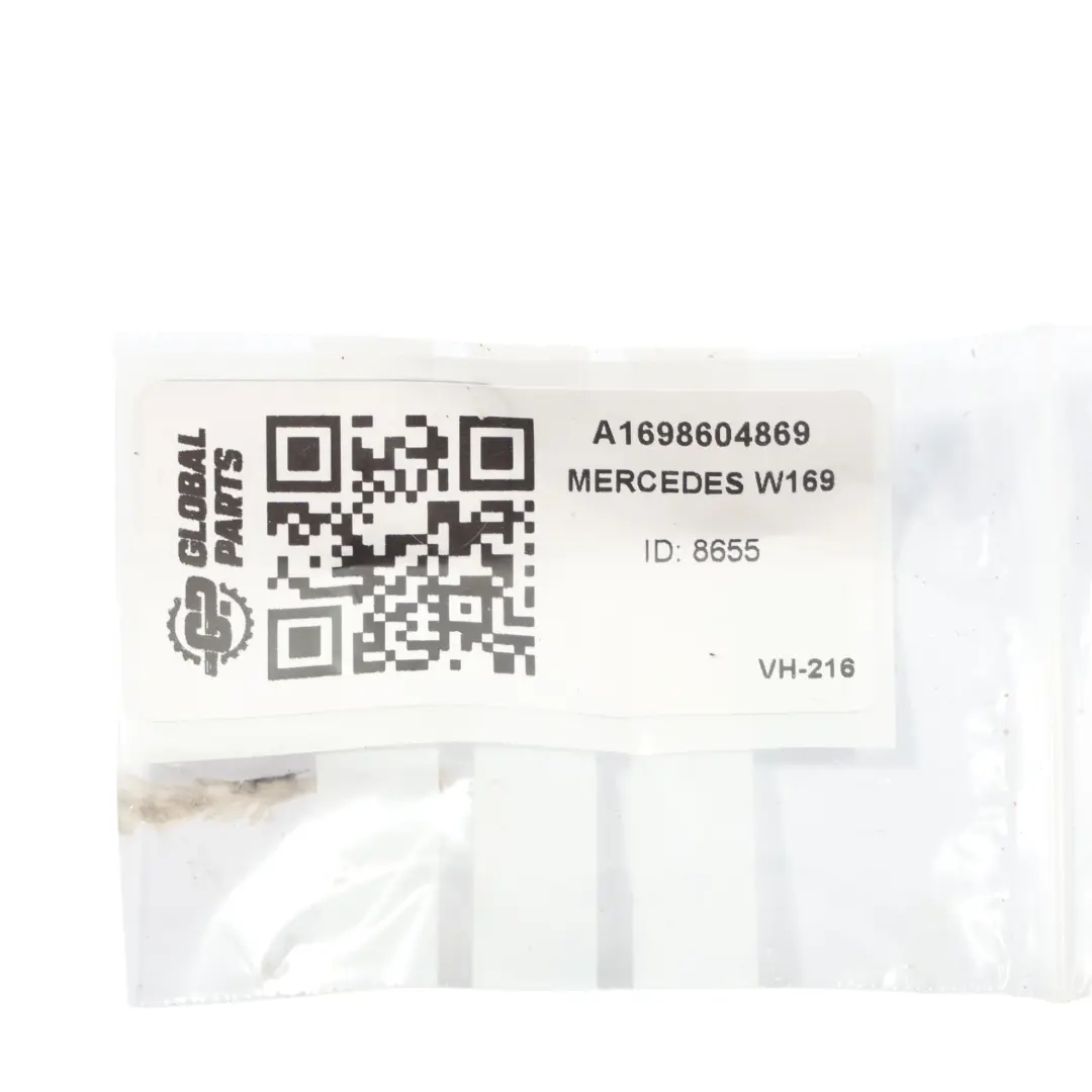 Hebilla Cinturón Delantero Izquierdo Derecho para Mercedes W169 con número de pieza A1698604869 Mercedes W169 Hebilla Cinturón Delantero Izquierdo Derecho - SKU A1698604869 - Número de pieza A1698604869