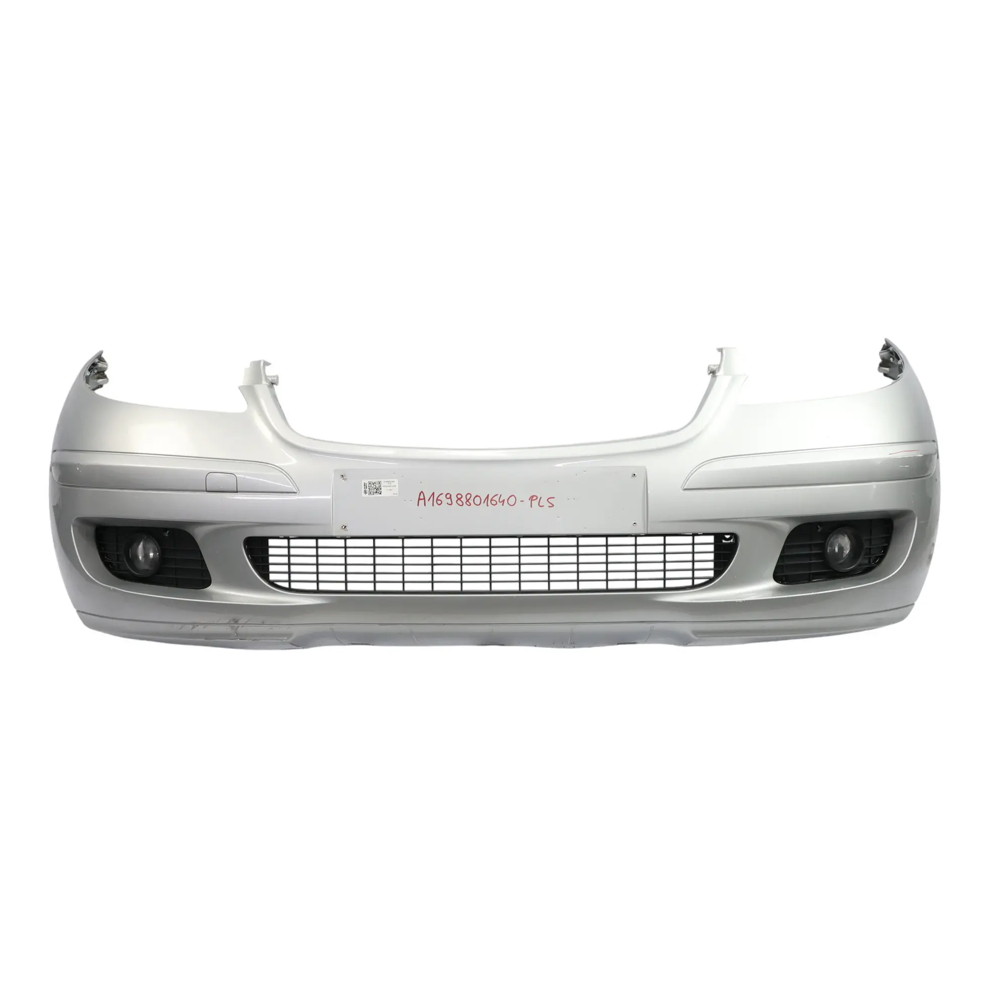 Mercedes W169 Front Bumper Trim Panel Covering Polar Silver Metallic - 761