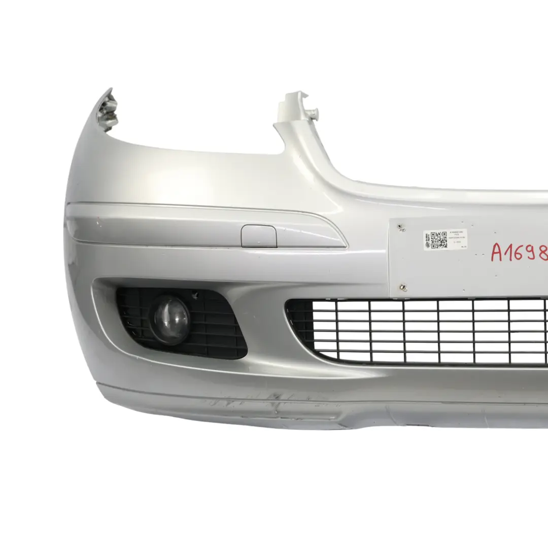 Front Bumper Trim Panel Covering Polar Silver Metallic - 761 to Mercedes W169 with Part number A1698801640 Mercedes W169 Front Bumper Trim Panel Covering Polar Silver Metallic - 761 - SKU A1698801640-PLS - Part number A1698801640