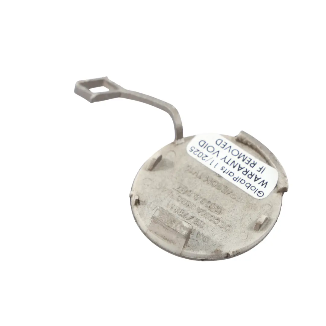 Bumper Towing Eye Cover Trim Cap Sand Dune Beige - 791 to Mercedes W169 Rear with Part number A1698850081 Mercedes W169 Rear Bumper Towing Eye Cover Trim Cap Sand Dune Beige - 791 - SKU A1698850081-SDB - Part number A1698850081