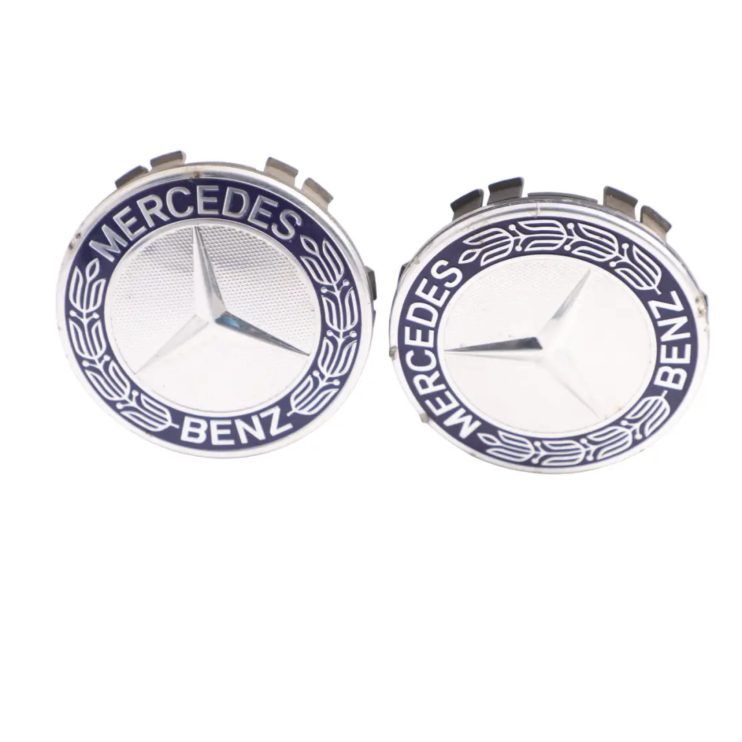 Mercedes W176 W204 W212 Wheel Cap Hub Cover Emblem Edge Logo SET X4 - SKU A1714000125 - Part number A1714000125