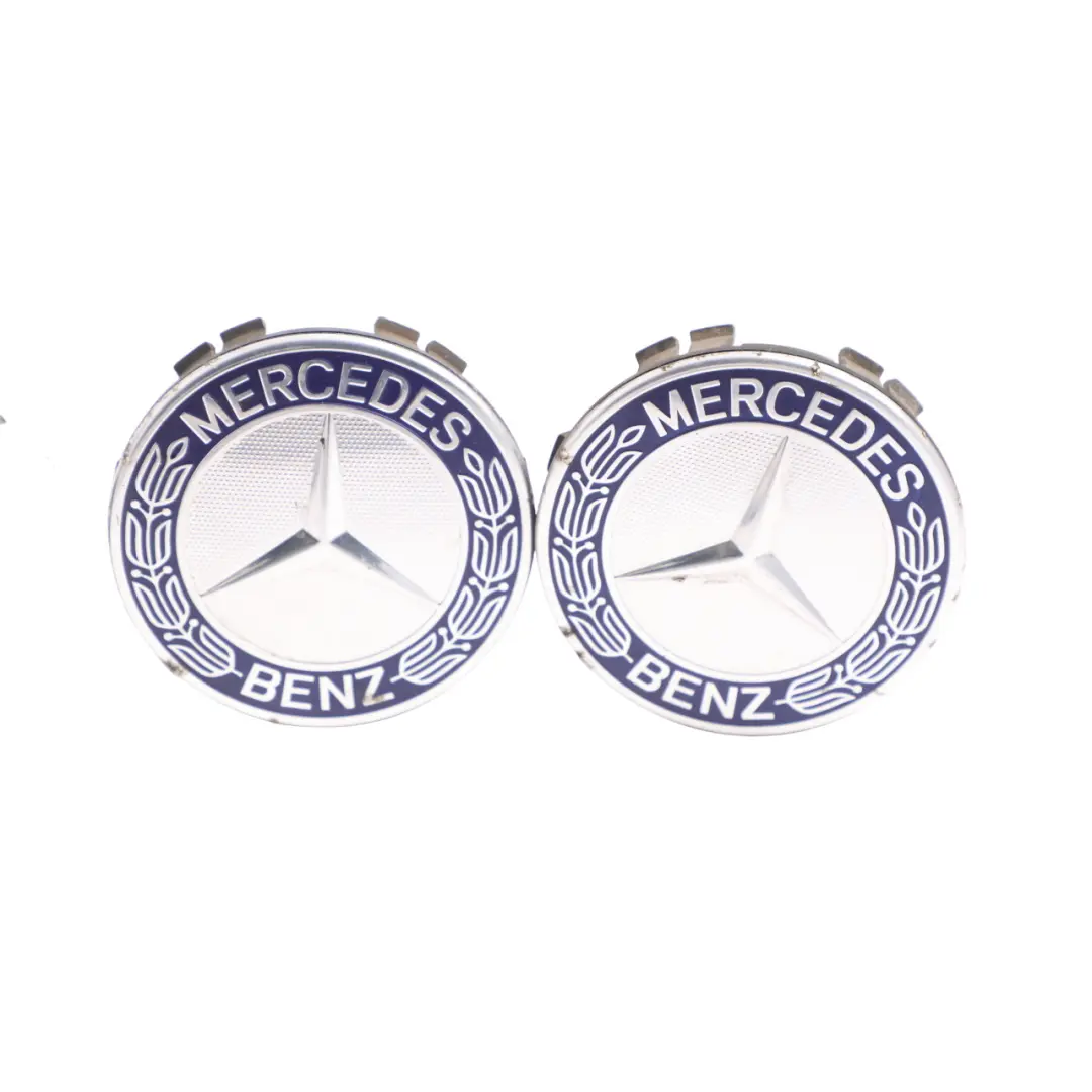 Mercedes W176 W204 W212 Wheel Cap Hub Cover Emblem Edge Logo SET X4 - SKU A1714000125 - Part number A1714000125