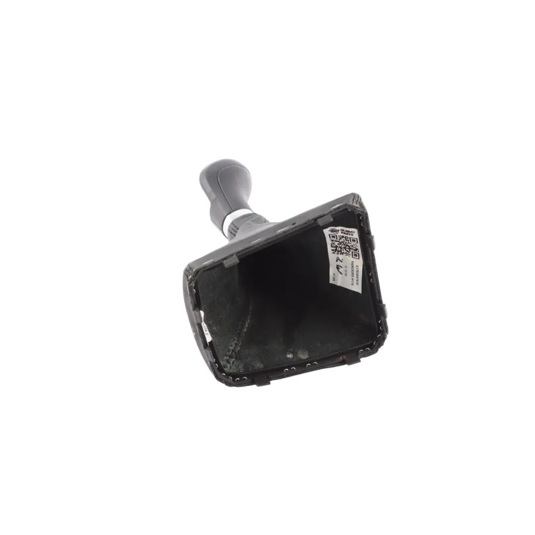Lever Shift Selector Knob 6-Speed Cover Black to Mercedes W176 Gear with Part number A1763641610 Mercedes W176 Gear Lever Shift Selector Knob 6-Speed Cover Black - SKU A1763641610 - Part number A1763641610