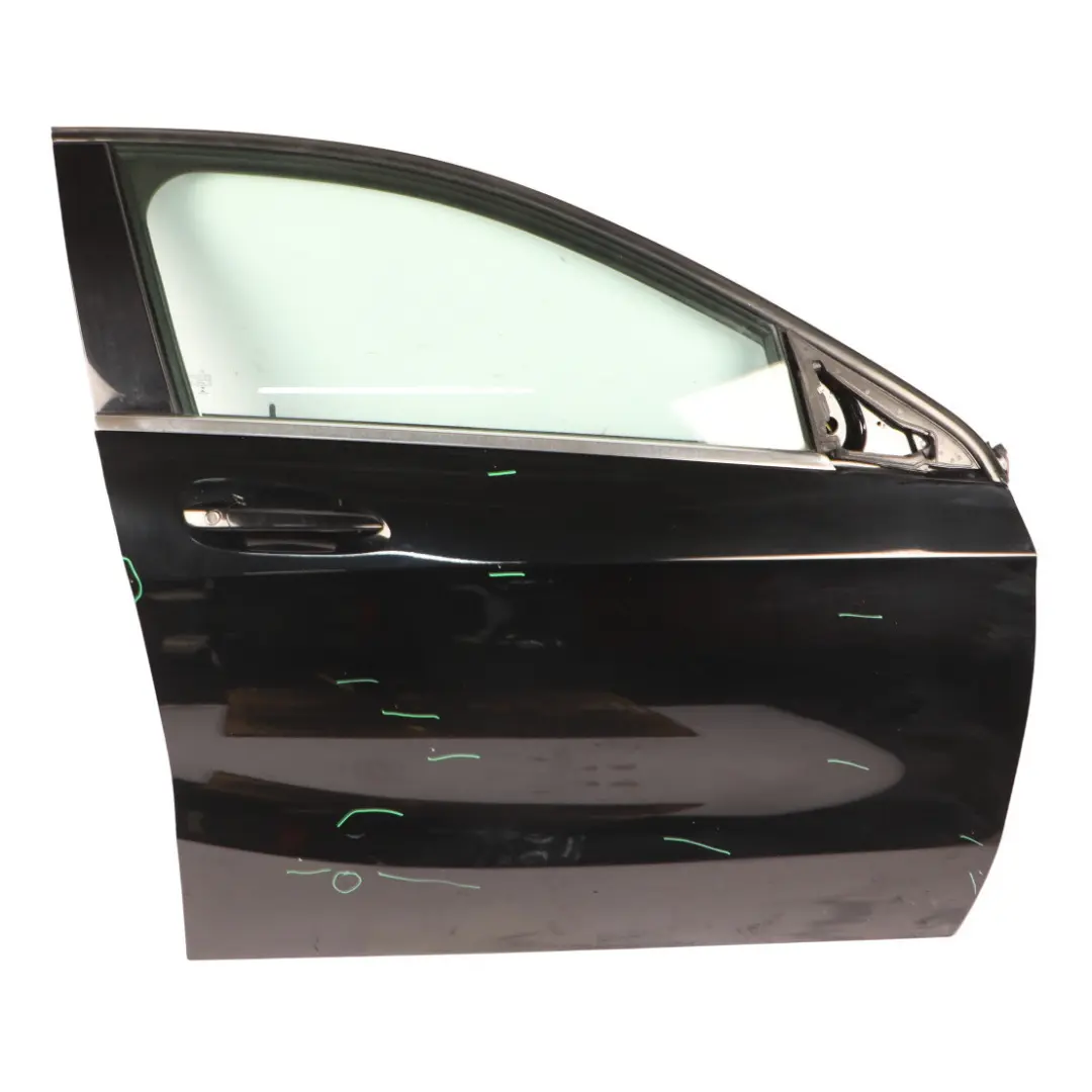 Door Front Right O/S A-Class Kosmos Cosmic Black Metallic - 191 to Mercedes W176 with Part number A1767200205 Mercedes W176 Door Front Right O/S A-Class Kosmos Cosmic Black Metallic - 191 - SKU A1767200205-KB1 - Part number A1767200205