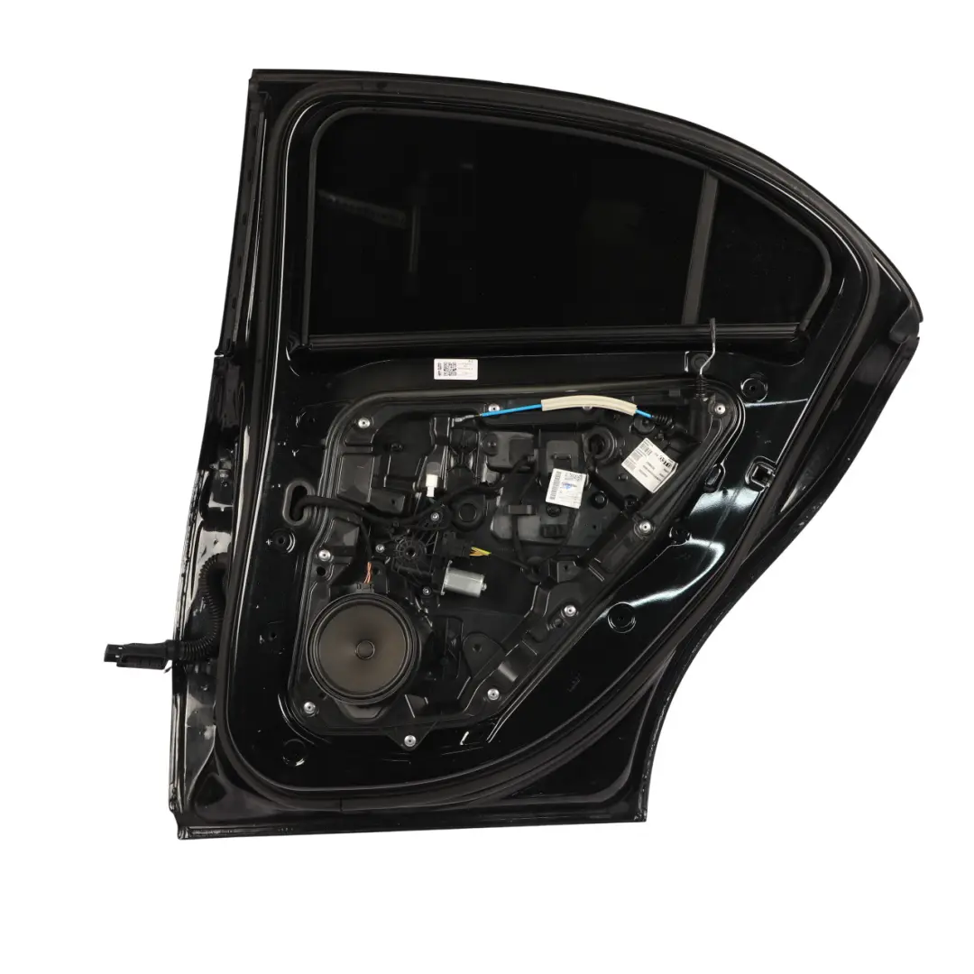 Door Rear Right O/S A-Class Kosmos Cosmic Black Metallic - 191 to Mercedes W176 with Part number A1767300205 Mercedes W176 Door Rear Right O/S A-Class Kosmos Cosmic Black Metallic - 191 - SKU A1767300205-KB1 - Part number A1767300205