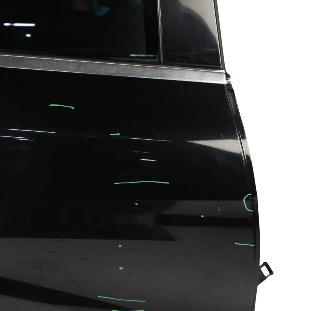 Door Rear Right O/S A-Class Kosmos Cosmic Black Metallic - 191 to Mercedes W176 with Part number A1767300205 Mercedes W176 Door Rear Right O/S A-Class Kosmos Cosmic Black Metallic - 191 - SKU A1767300205-KB1 - Part number A1767300205