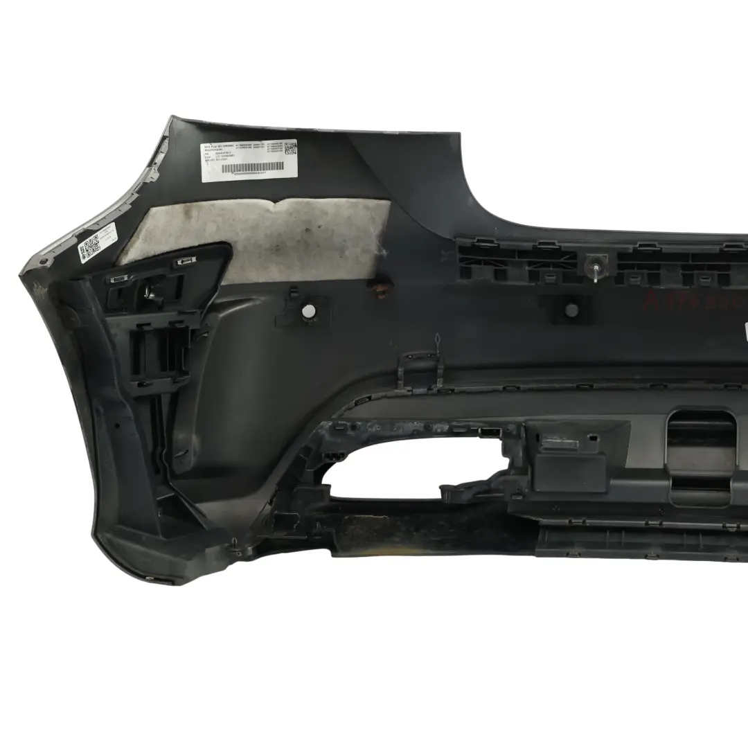 Bumper Rear Trim Panel Cover AMG Mountain Grey Metallic - 787 to Mercedes W176 with Part number A1768800001 Mercedes W176 Bumper Rear Trim Panel Cover AMG Mountain Grey Metallic - 787 - SKU A1768800001-MG - Part number A1768800001