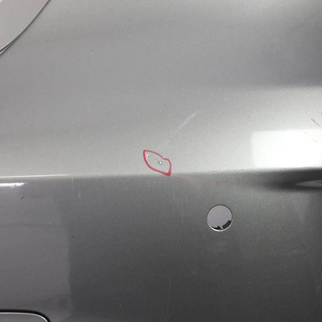 Bumper Rear Trim Panel Cover AMG Mountain Grey Metallic - 787 to Mercedes W176 with Part number A1768800001 Mercedes W176 Bumper Rear Trim Panel Cover AMG Mountain Grey Metallic - 787 - SKU A1768800001-MG - Part number A1768800001