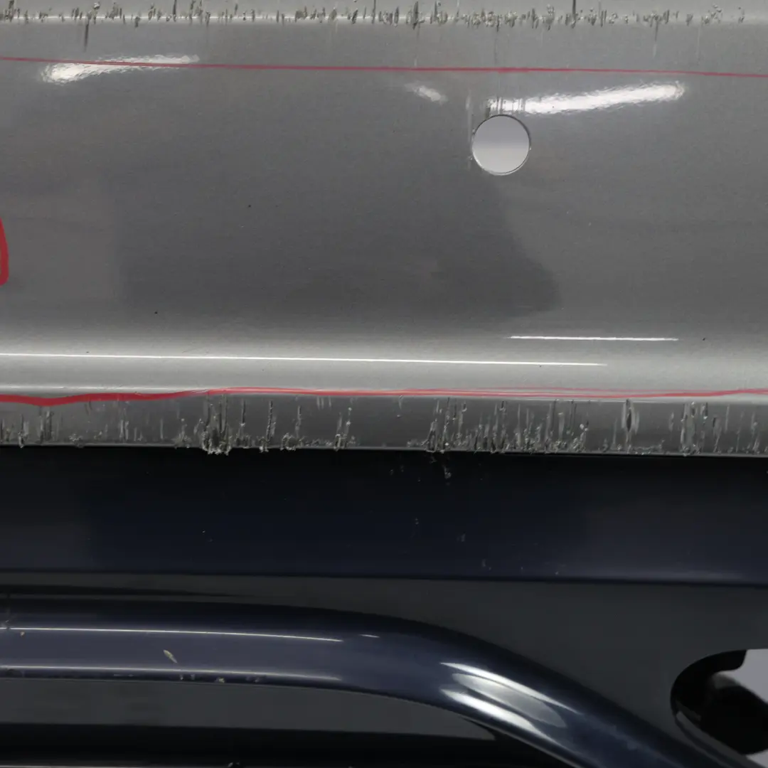 Bumper Rear Trim Panel Cover AMG Mountain Grey Metallic - 787 to Mercedes W176 with Part number A1768800001 Mercedes W176 Bumper Rear Trim Panel Cover AMG Mountain Grey Metallic - 787 - SKU A1768800001-MG - Part number A1768800001