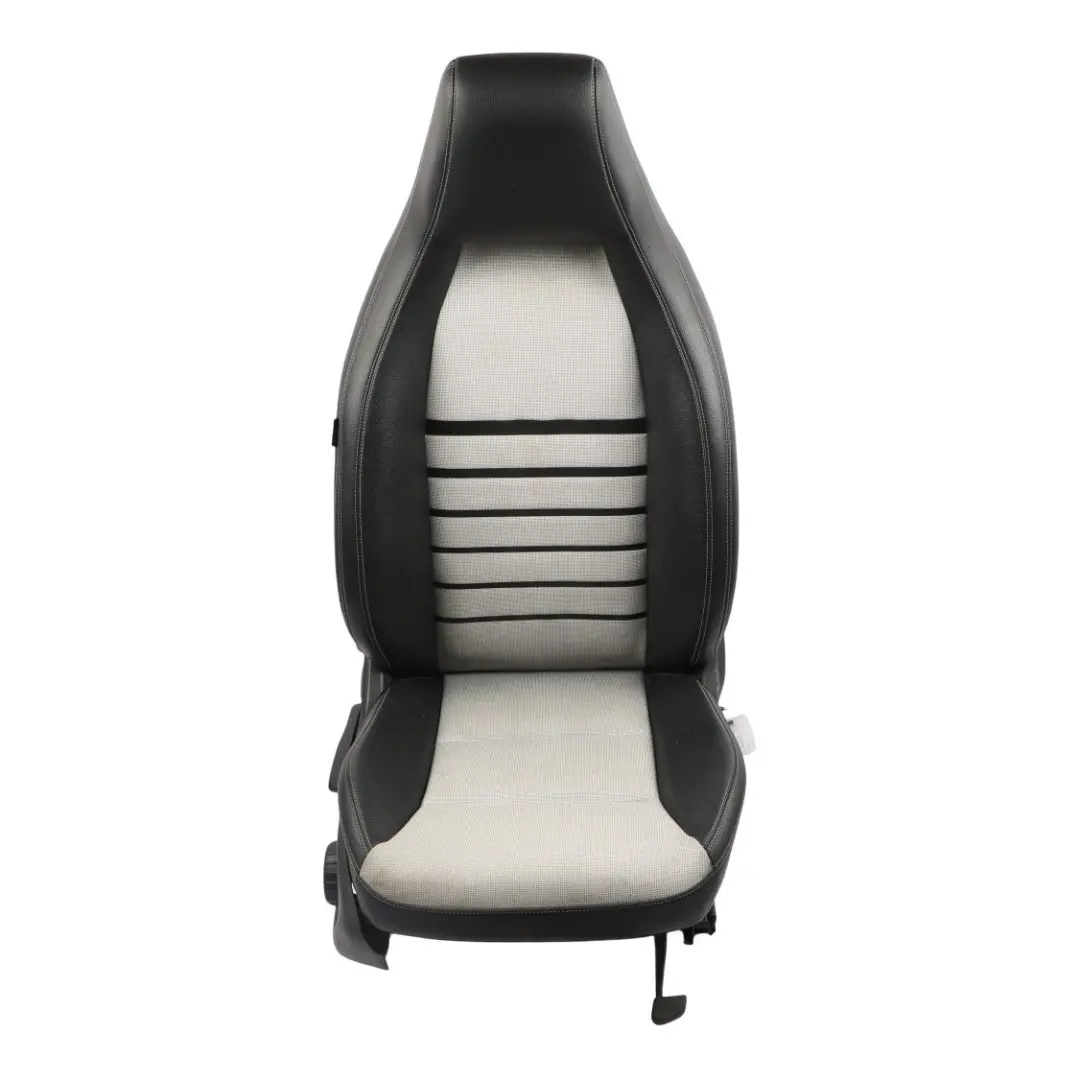 Front Seat Driver Cloth Leather Black Grey Right O/S to Mercedes W176 with Part number A1769108601 Mercedes W176 Front Seat Driver Cloth Leather Black Grey Right O/S - SKU A1769108601-2 - Part number A1769108601