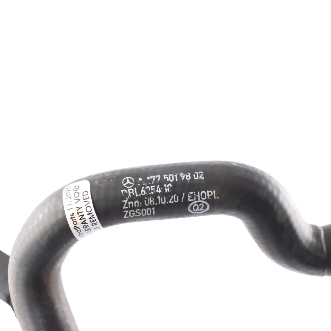M260 Petrol Coolant Hose Line Tube Pipe to Mercedes C118 W177 W247 with Part number A1775019802 Mercedes C118 W177 W247 M260 Petrol Coolant Hose Line Tube Pipe - SKU A1775019802 - Part number A1775019802