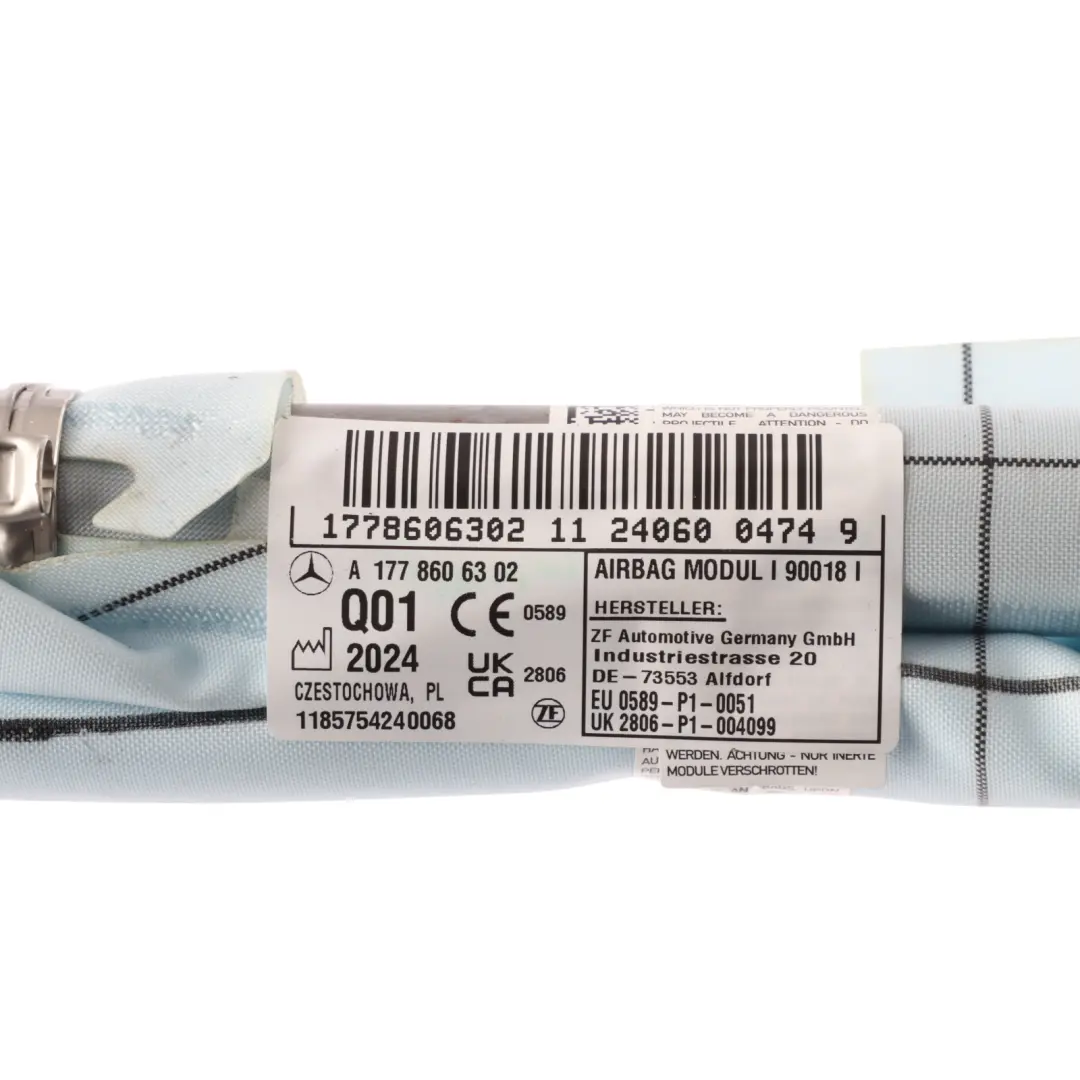 Mercedes W177 Roof Curtain Headliner Air Module Right O/S - SKU A1778606302 - Part number A1778606302