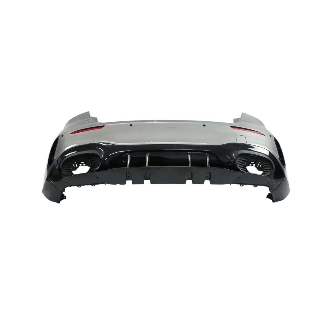 Bumper AMG Aero A35 Trim Panel Mountain Grey Metallic - 787 to Mercedes W177 Rear with Part number A1778804606 Mercedes W177 Rear Bumper AMG Aero A35 Trim Panel Mountain Grey Metallic - 787 - SKU A1778804606-MG - Part number A1778804606